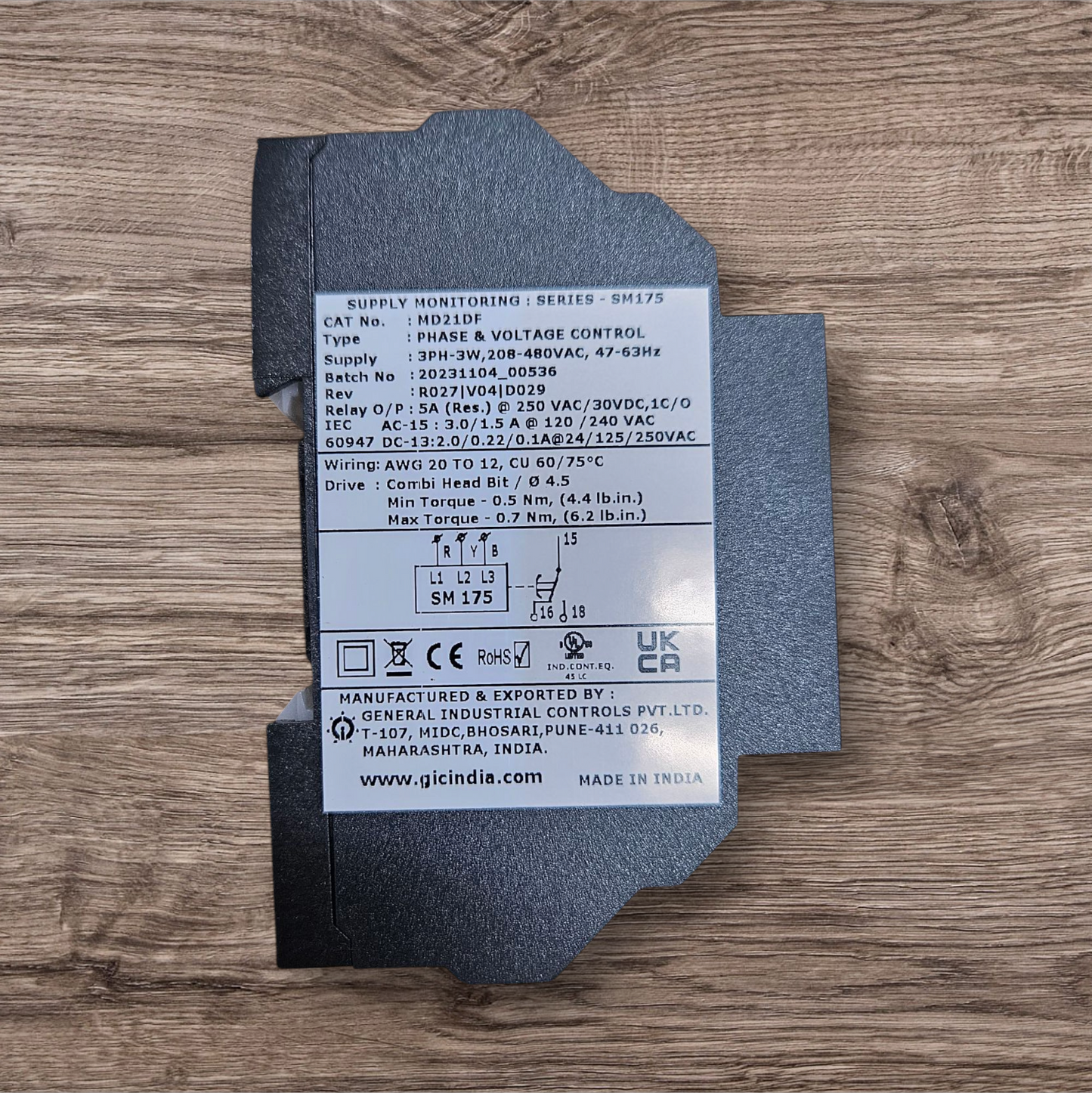GIC, Supply & Monitoring Relay, Series - SM175