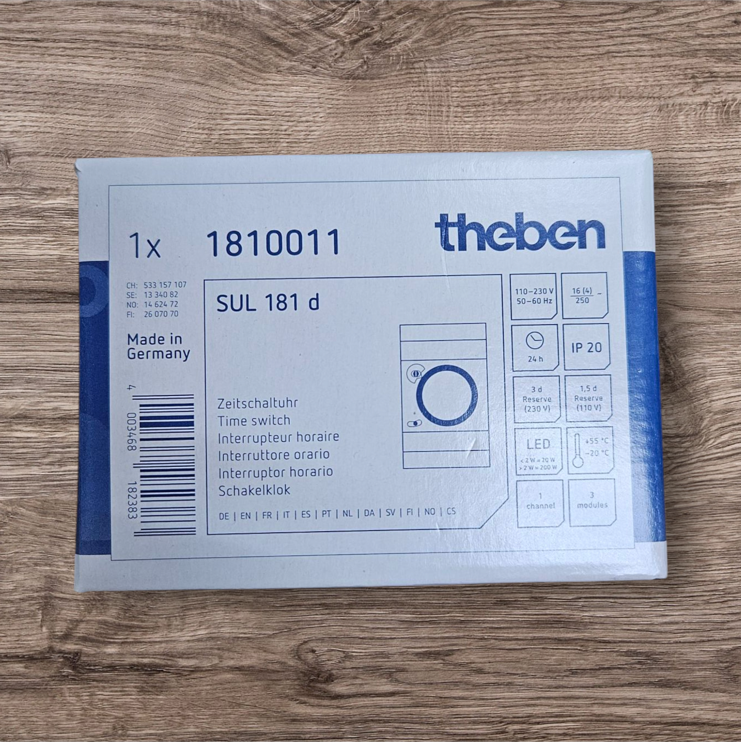 Theben SUL181d analogue timer 1810011