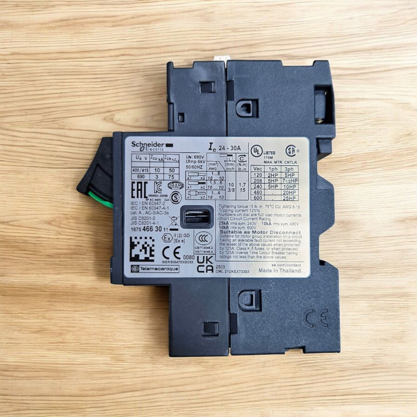 Schneider GV2ME32, 24-32A Motor Circuit Breaker