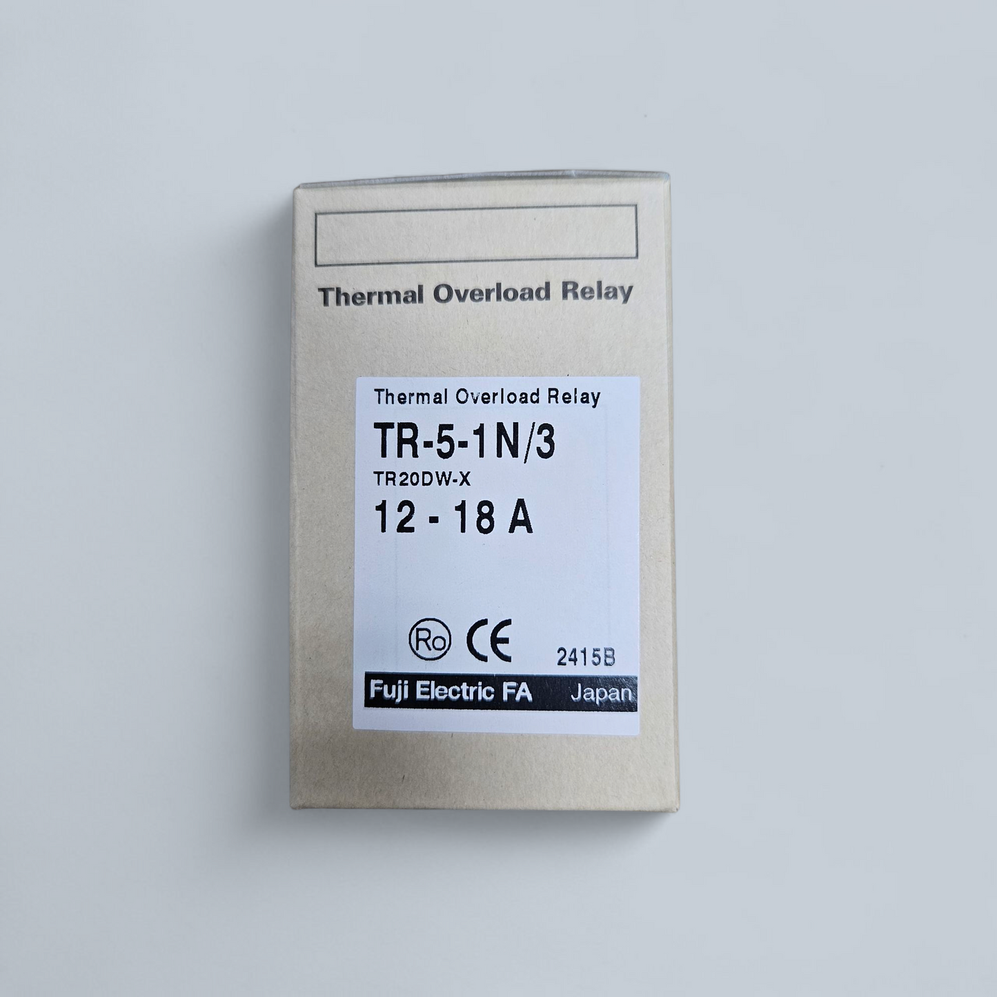 Fuji Electric Overload Relay TR-5-1N/3, 12-18A