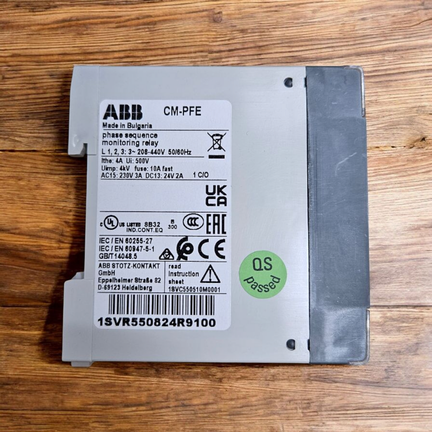 ABB, Phase Sequence Monitoring Relay CM-PFE