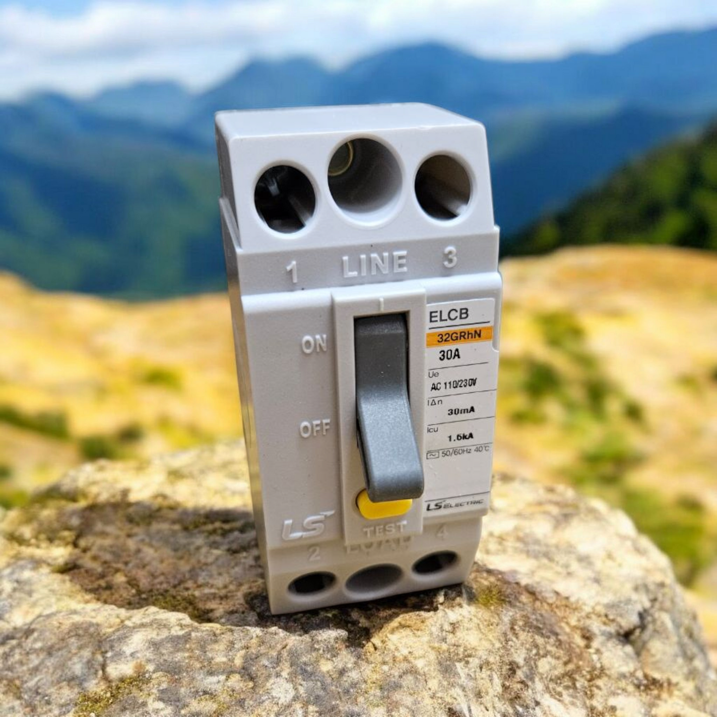 LS Electric ELCB, 32GRhN, 2 Pole, 30A, 30mA Trip