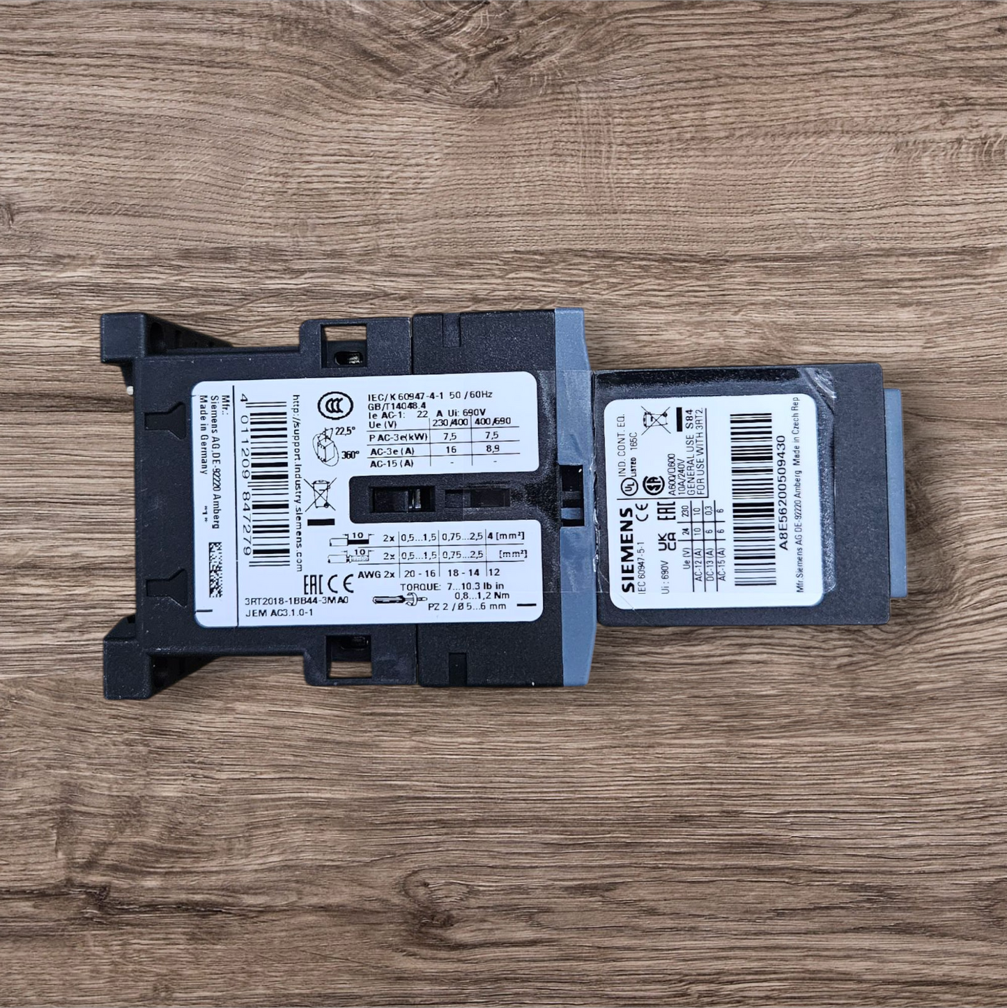 Siemens Magnetic Contactor 3RT2018-1BB44-3MA0