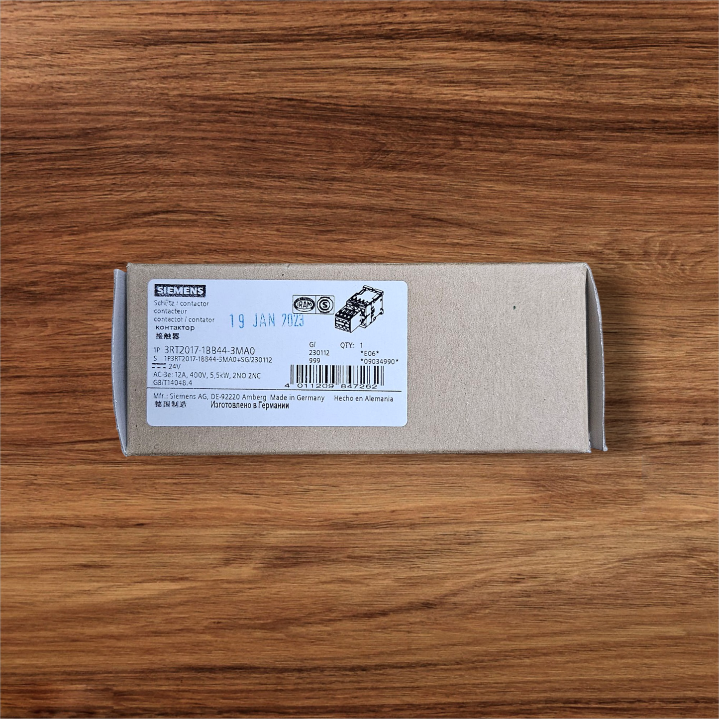 Siemens Magnetic Contactor 3RT2017-1BB44-3MA0