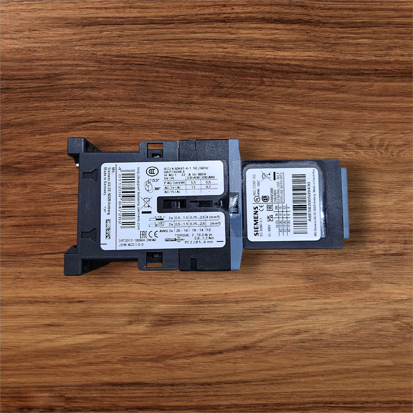 Siemens Magnetic Contactor 3RT2017-1BB44-3MA0