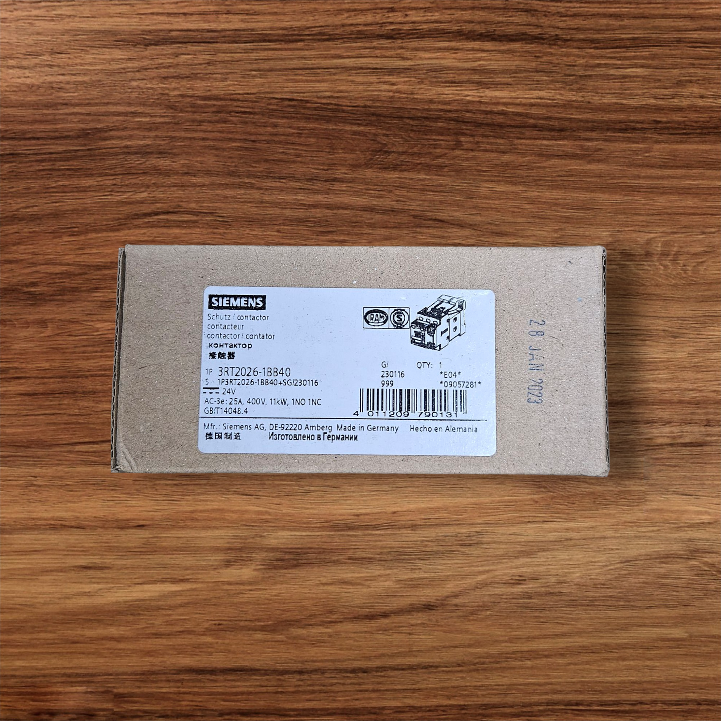 Siemens Magnetic Contactor 3RT2026-1BB40
