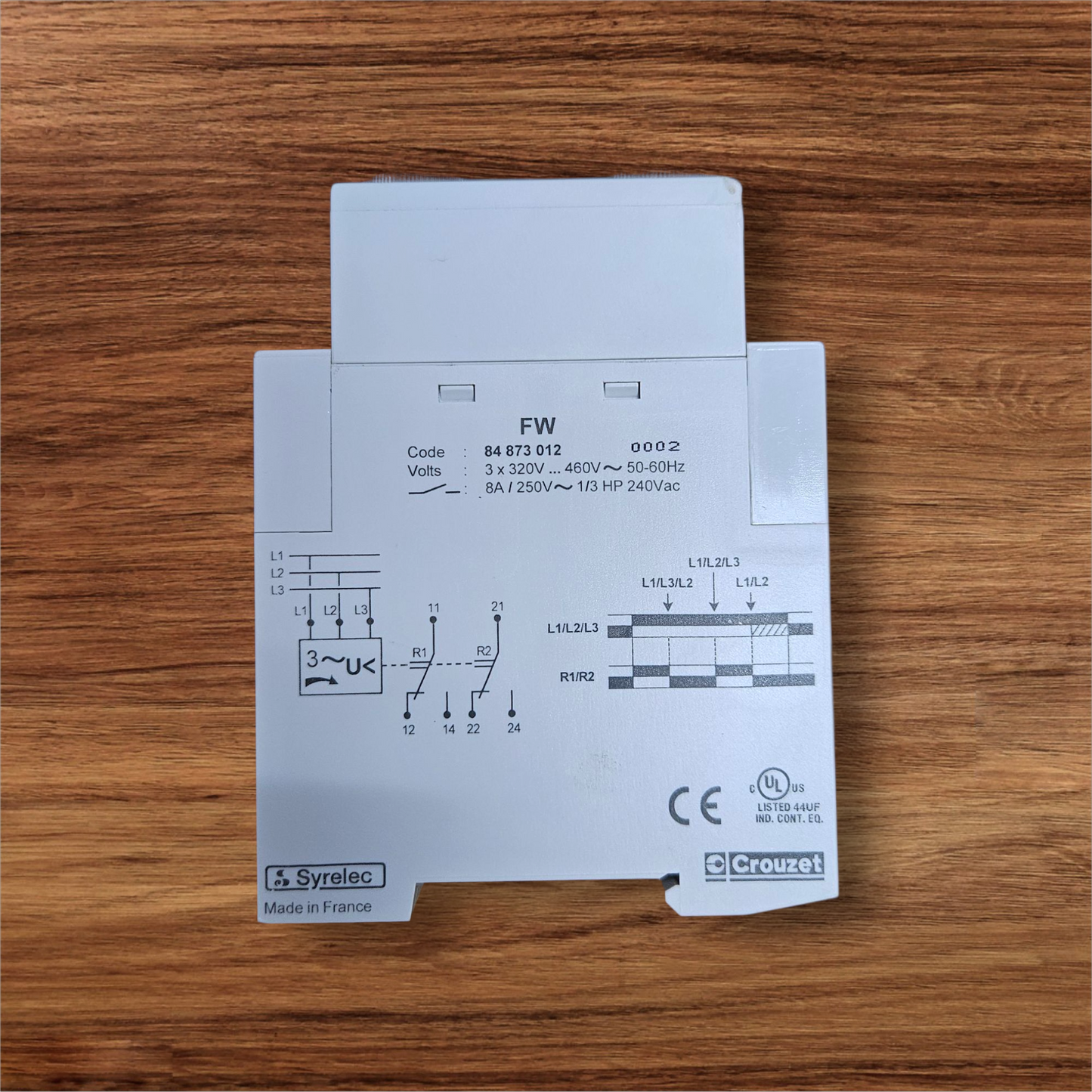 Crouzet 3 Phase Monitoring Relay, FW 84873012