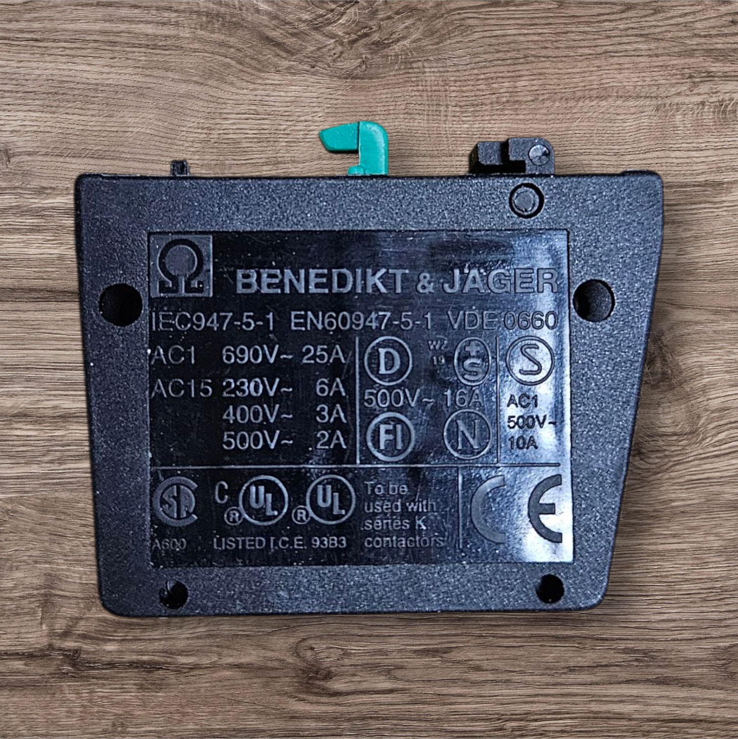 BENEDIKT & JAGER HA10, Auxiliary Contact, 1NO