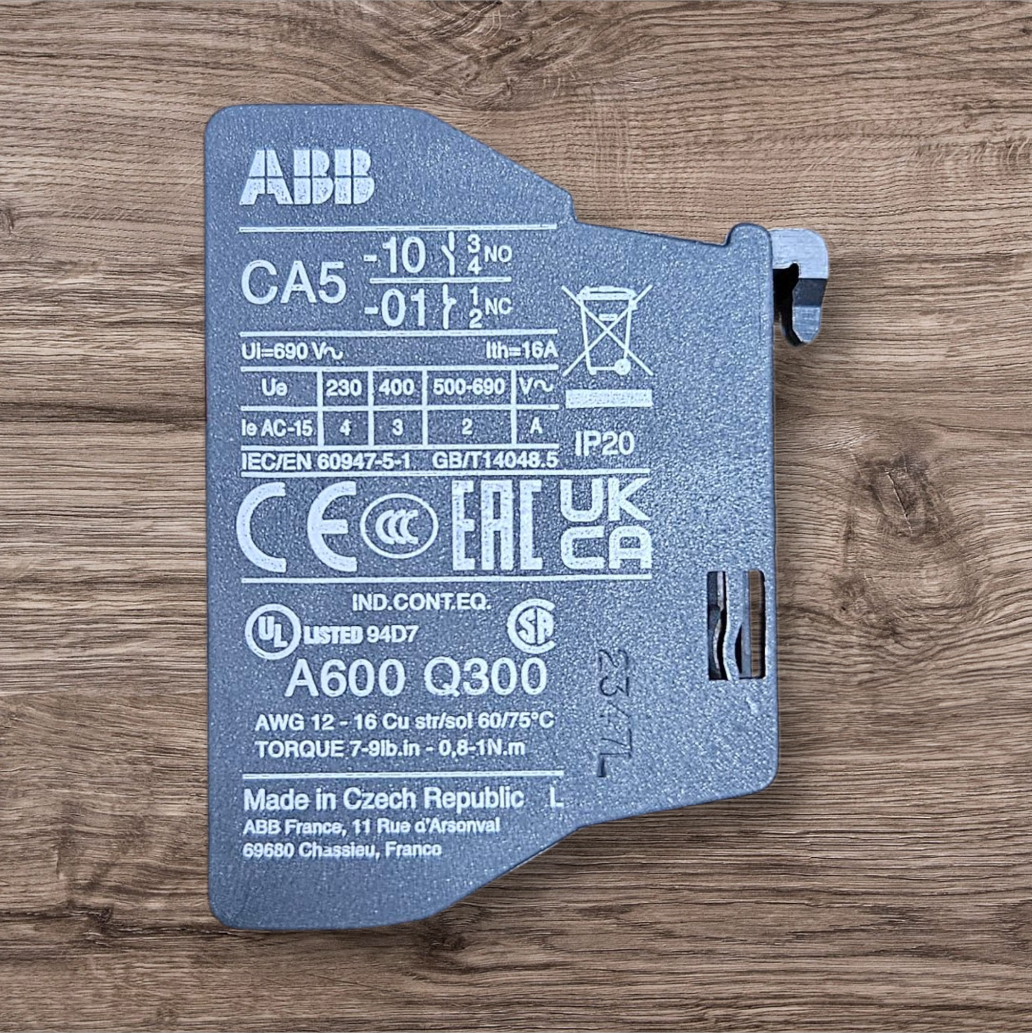 ABB CA5-10 Auxiliary Contact 1NO