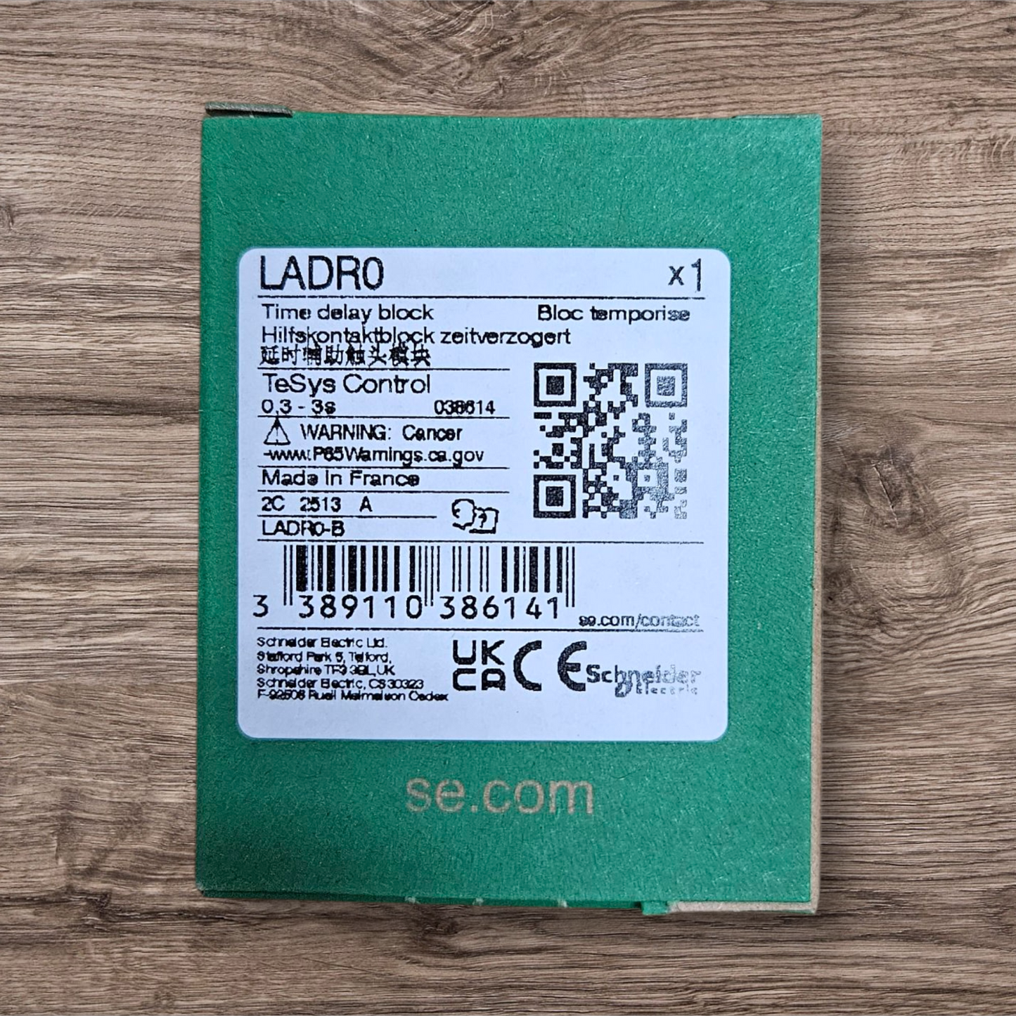 Schneider LADR0 Off Delay Timer