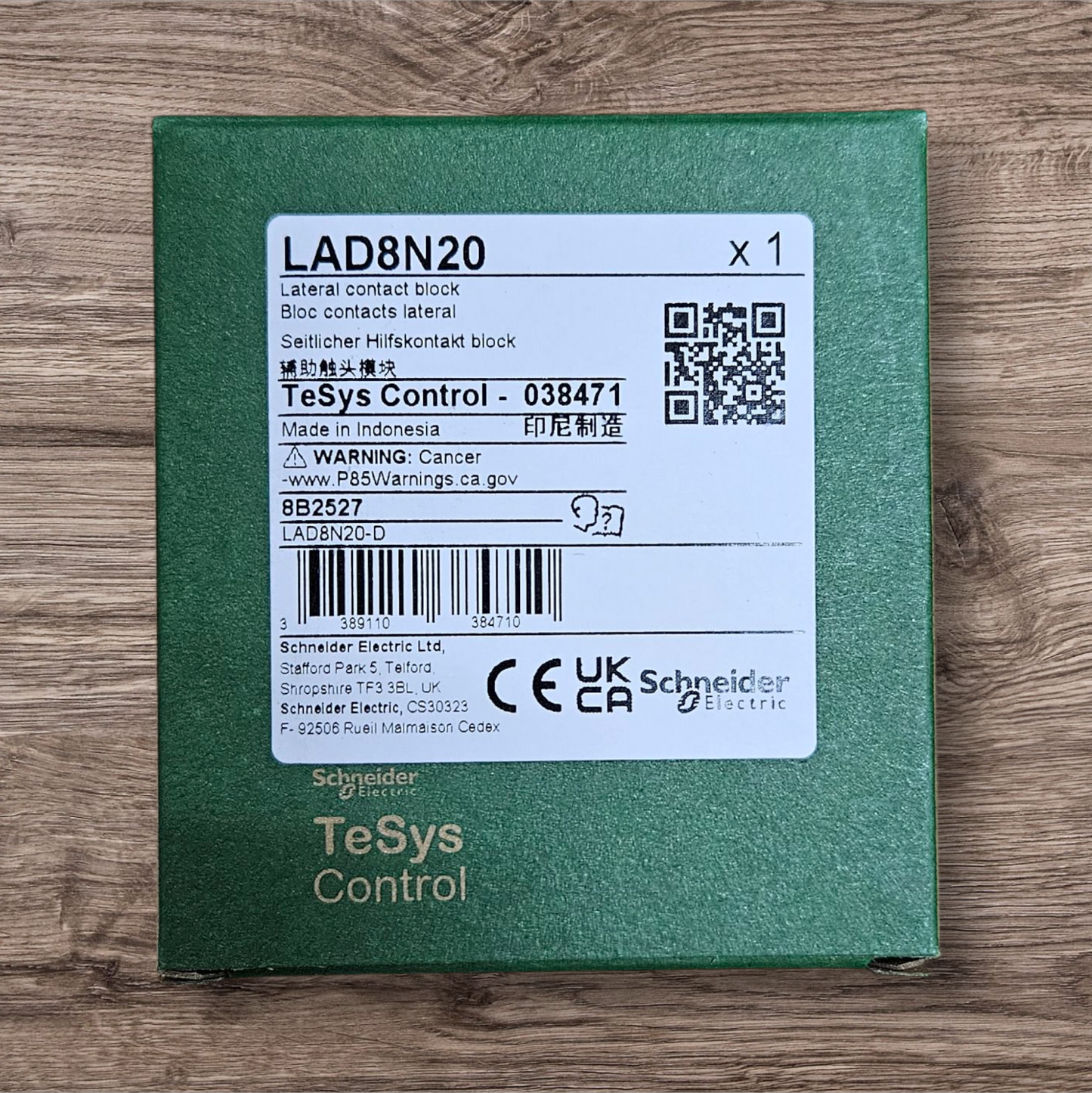 Schneider LADN8N20 Auxiliary Contact Block