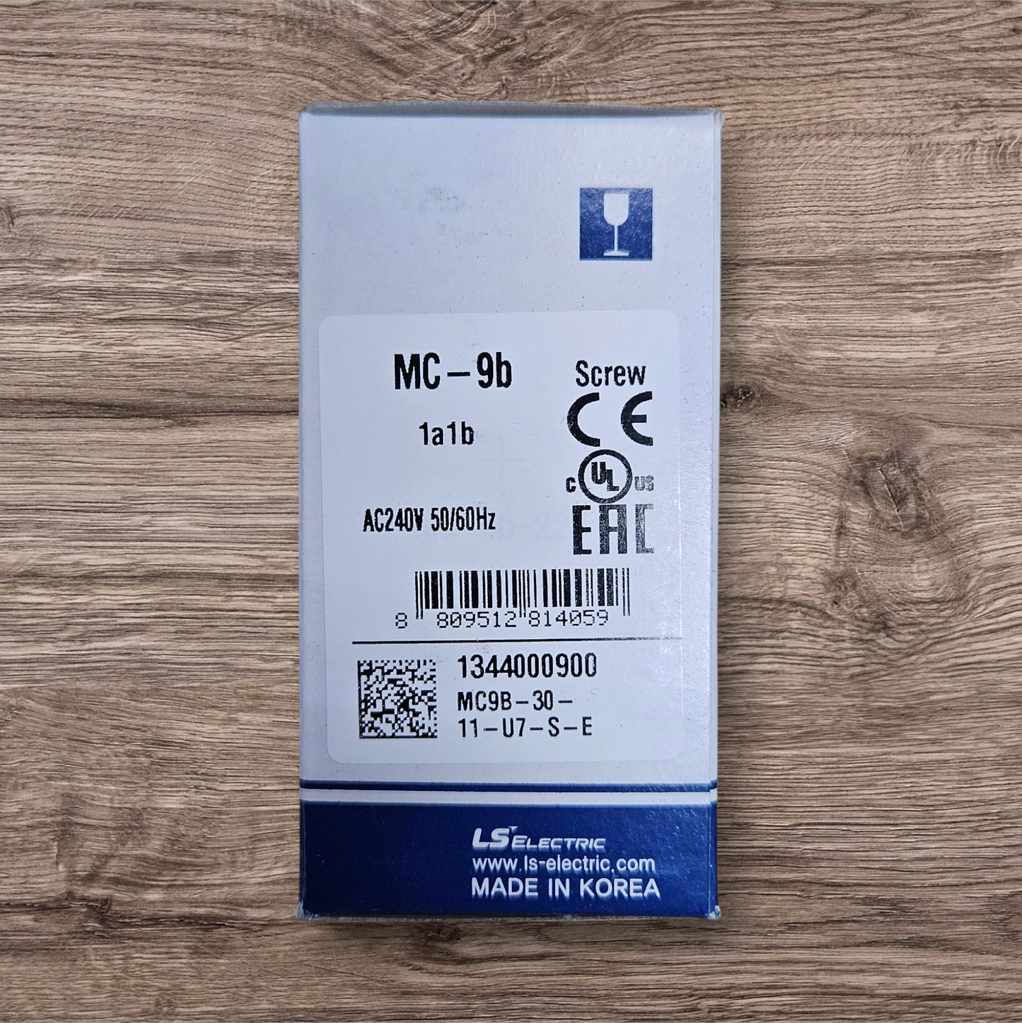 LS Electric Magnetic Contactor, MC-9B, 240VAC, AC3-9A, 4KW