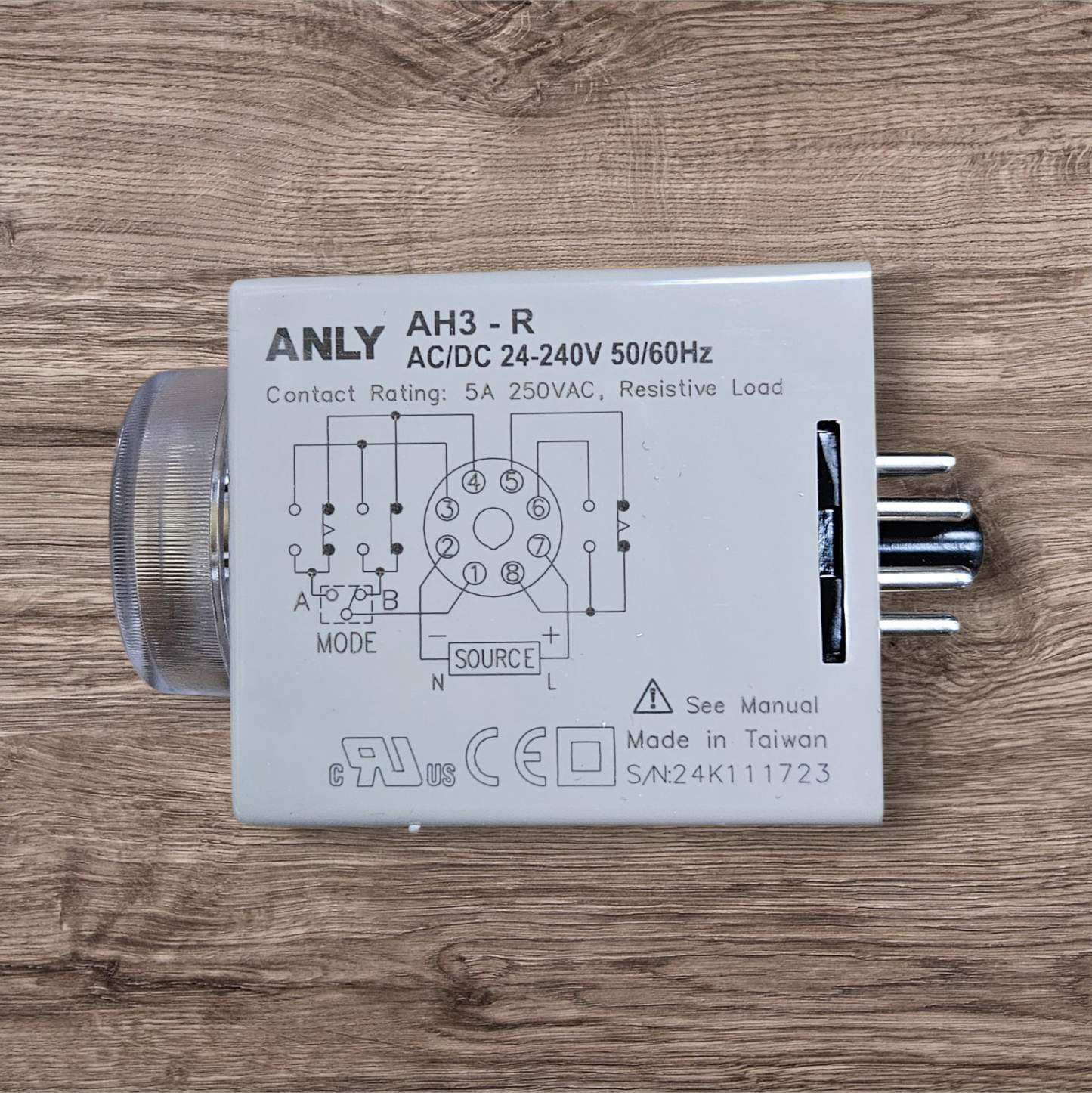ANLY Timer, AH3-RB AC/DC 24-240V