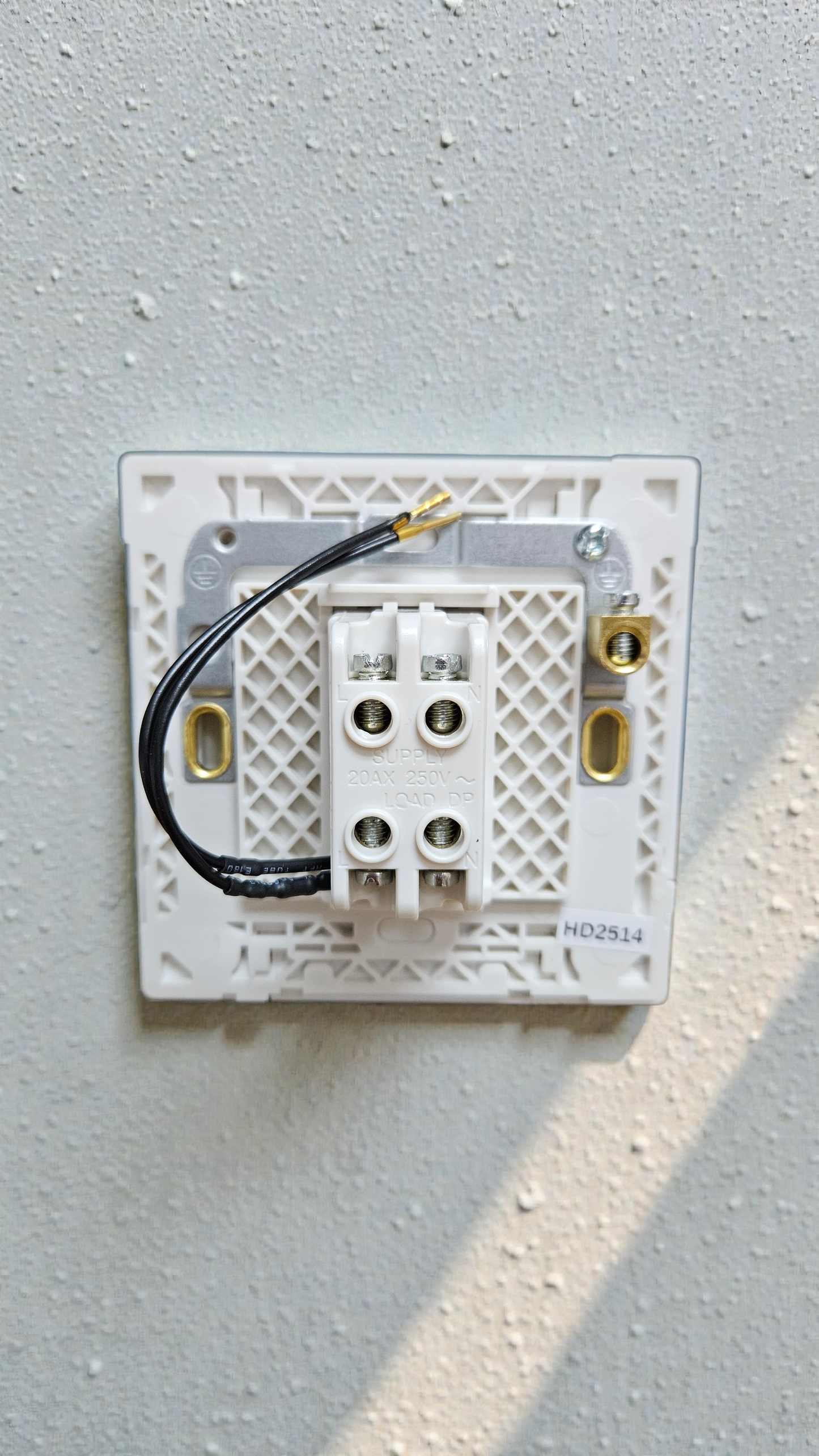 Honeywell 1 Gang WaterHeater Switch, R4787NWHI, 20A, DP Heater Switch