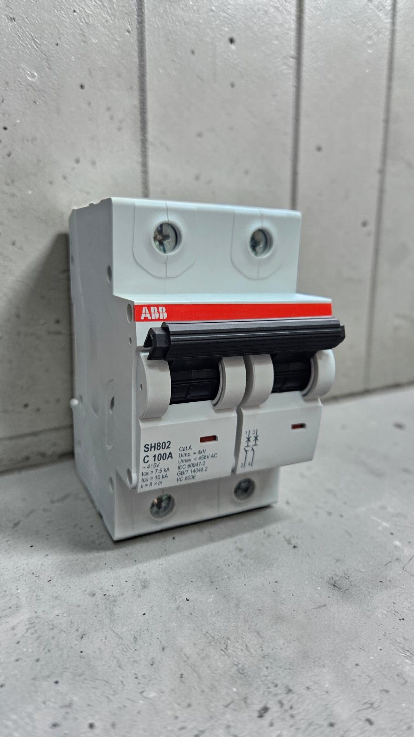 ABB SH802-C100 2 Pole MCB , Type C, 100A