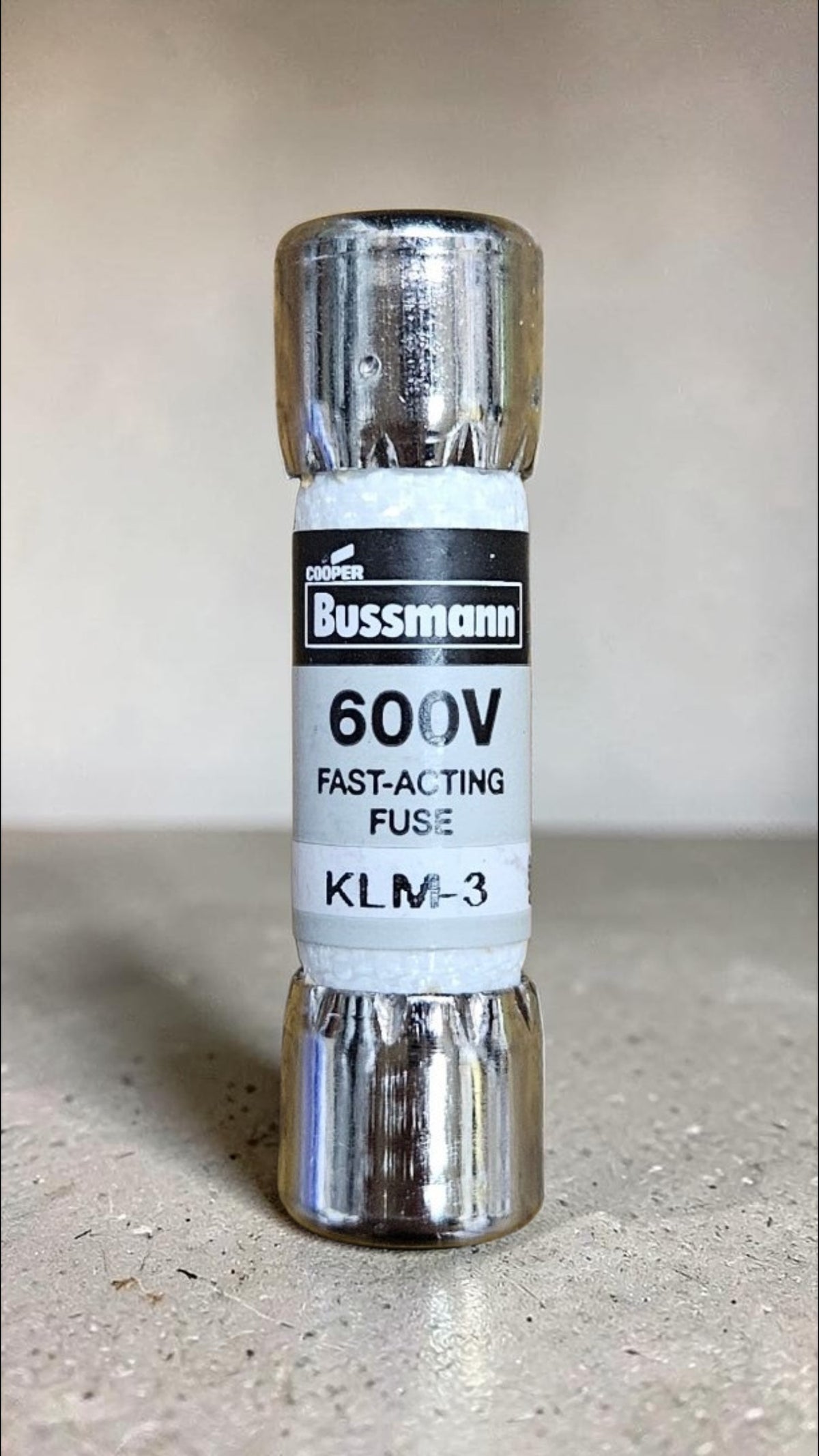 Bussmann KLM-3, 3A, 600VAC/DC, Fast Acting Fuse
