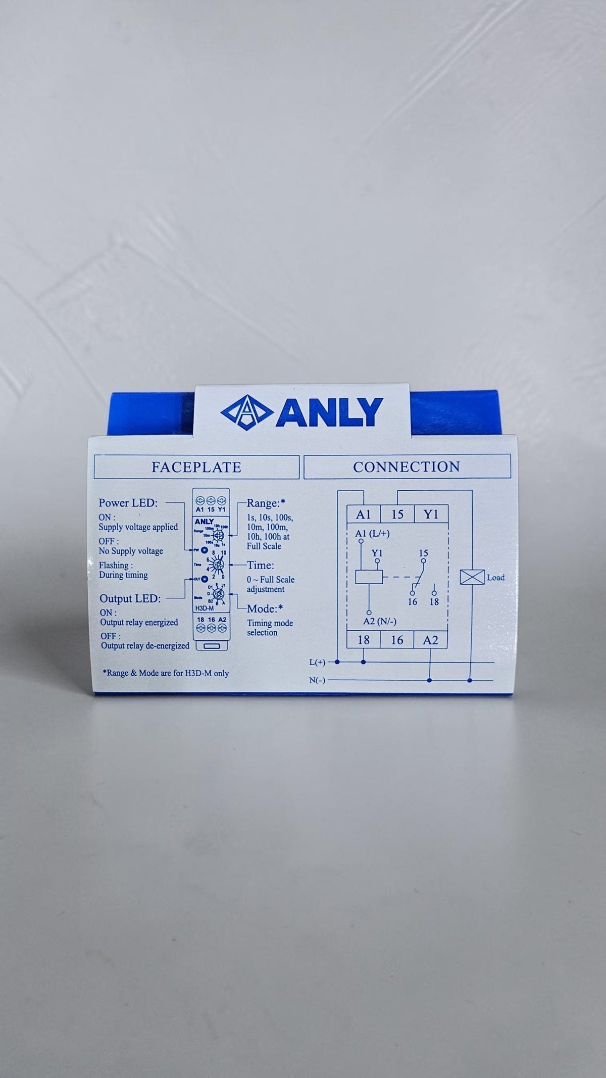 Anly Timer H3D-M, 12-240VAC/DC, 0.01S-100H