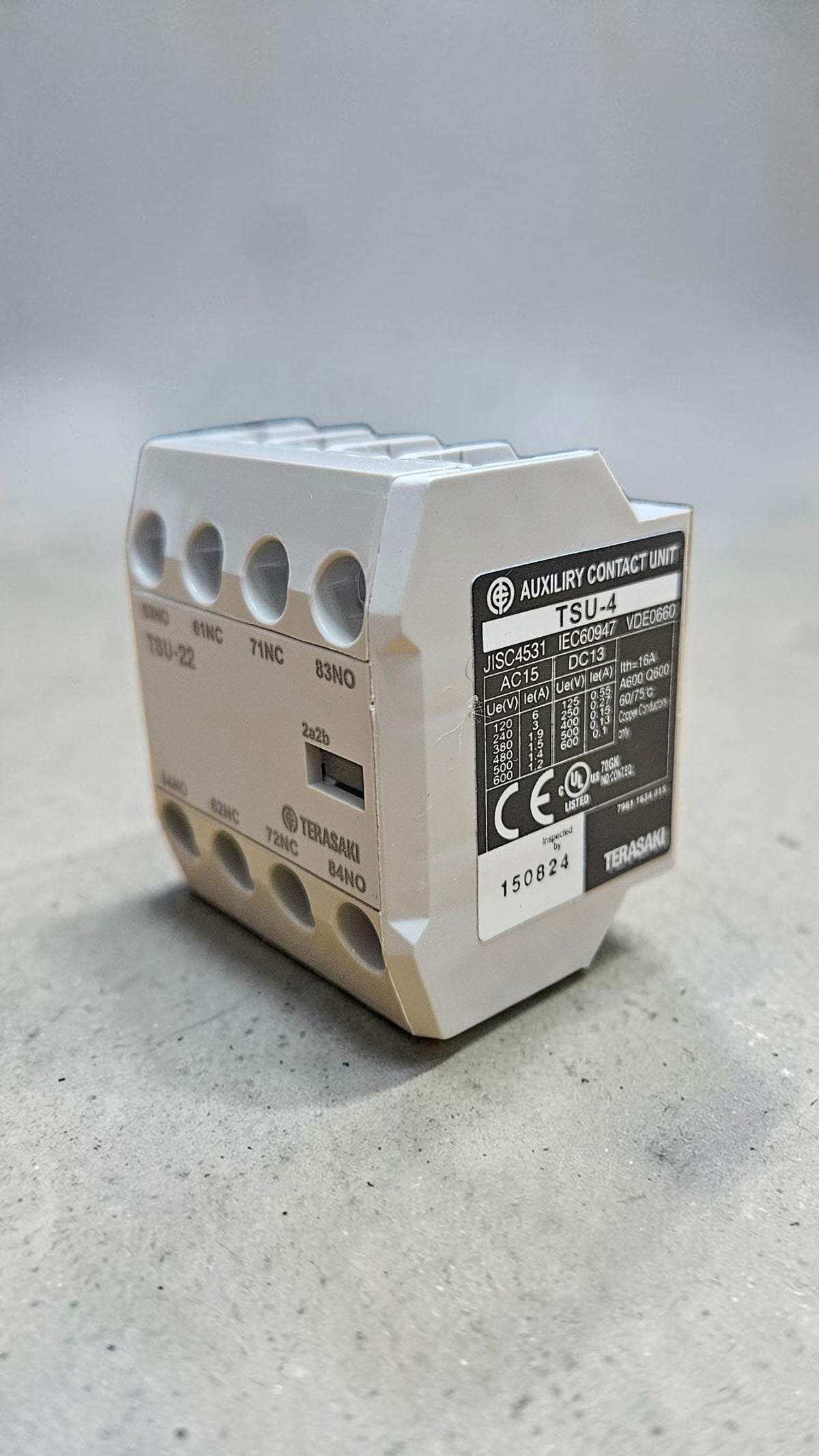 Terasaki Auxillary Contact TSU-22, 2NO+2NC