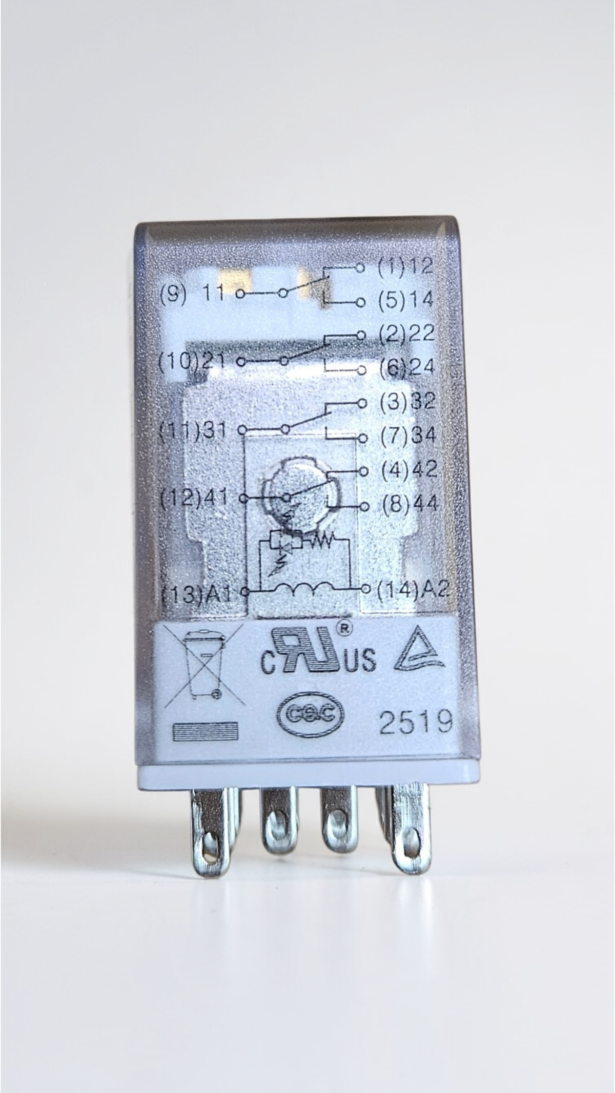 Weidmuller DRM570024LT, 4 Pole, DC24V Relay