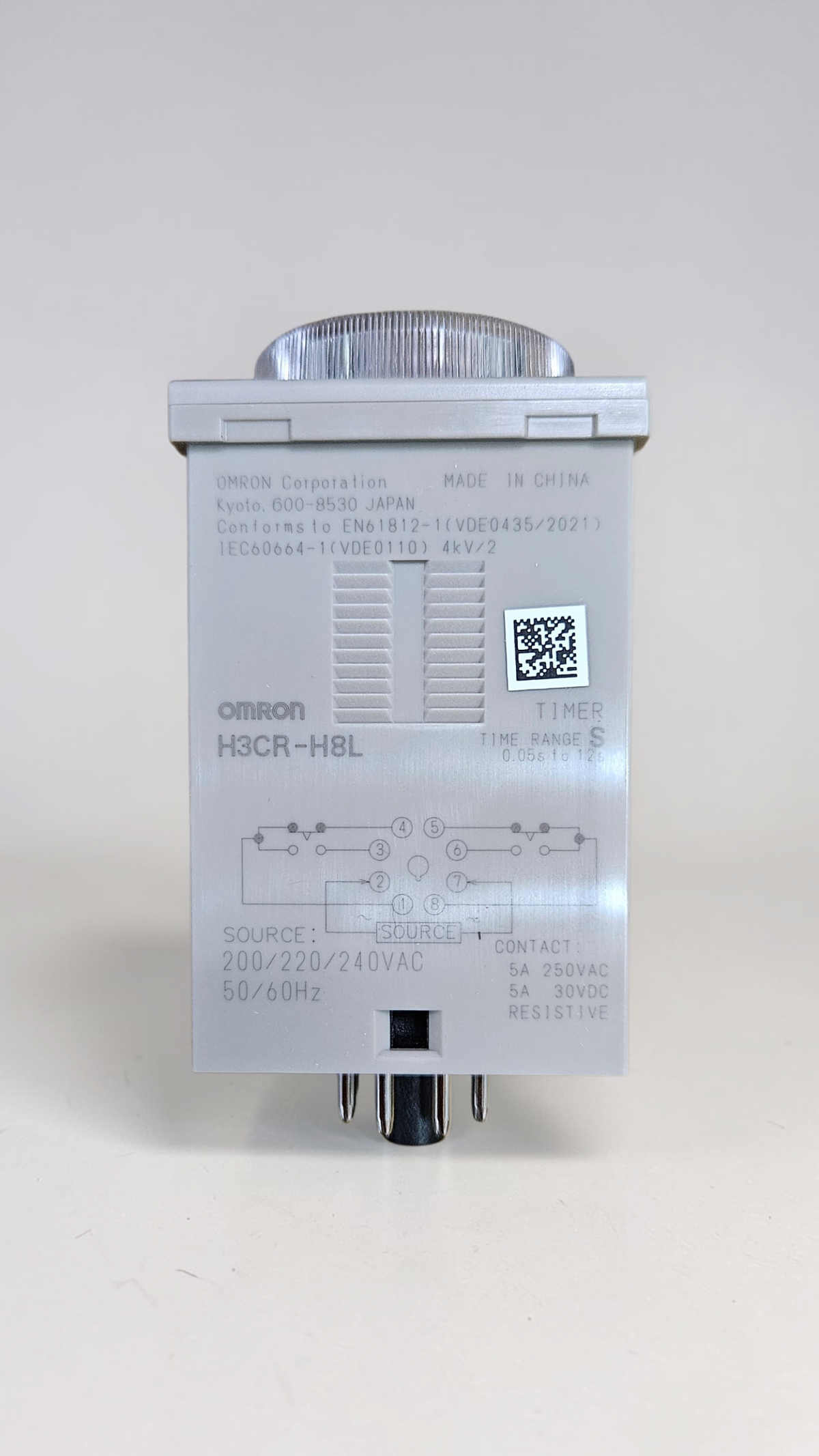 Omron H3CR-H8L, Off Delay Timer, 220-240VAC, 0.05 - 12S
