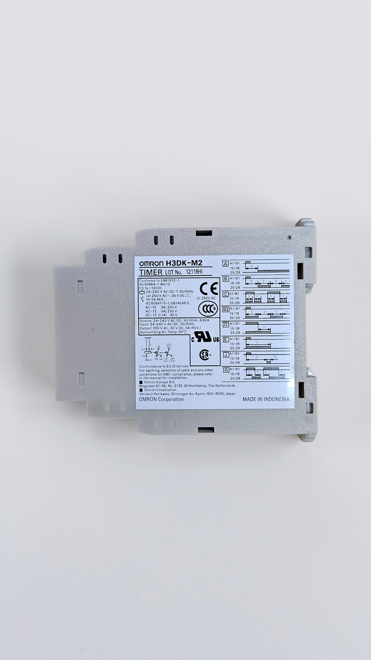 Omron H3DK-M2, 24-240VAC/DC, 0.1S-1200H