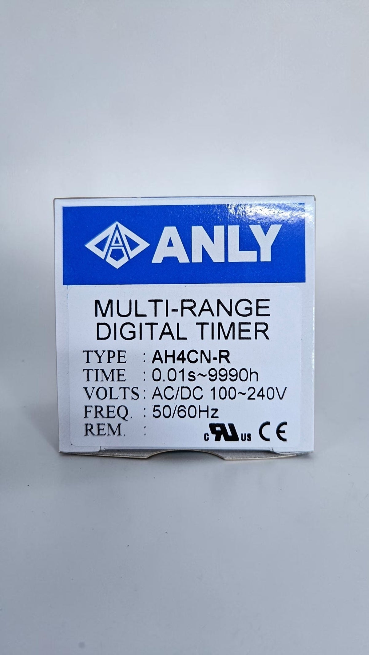 Anly Multi-Range Digital Timer, AH4CN-R, 100~240VAC/DC, 0.01S~9990H