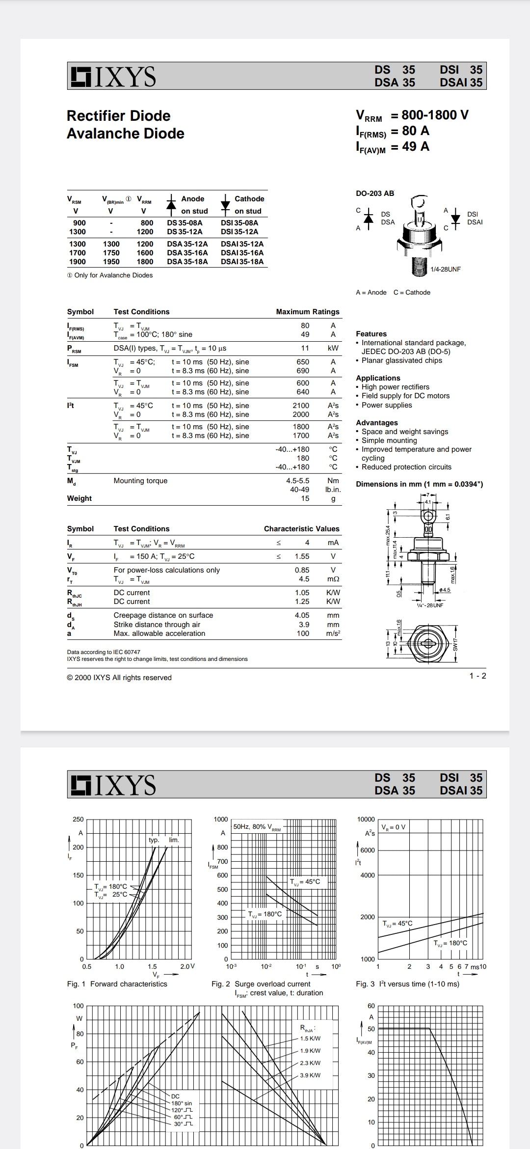 IXYS Rectifier Diode