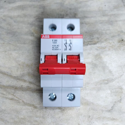 ABB E202/100r, 2 Pole Isolator Switch