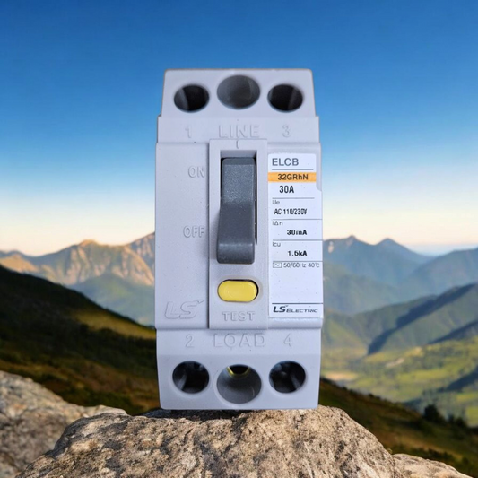 LS Electric ELCB, 32GRhN, 2 Pole, 30A, 30mA Trip