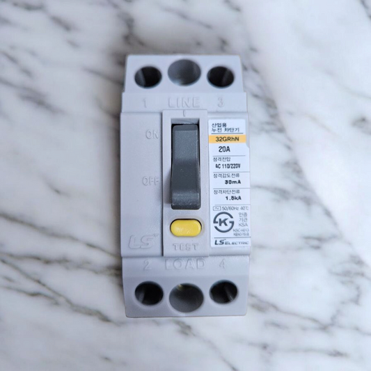 LS Electric 32GRhN, 20A, 30mA Trip, ELCB