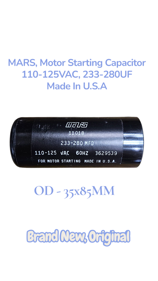 Mars Motor Starting Capacitor 110-125VAC 233-280MFD