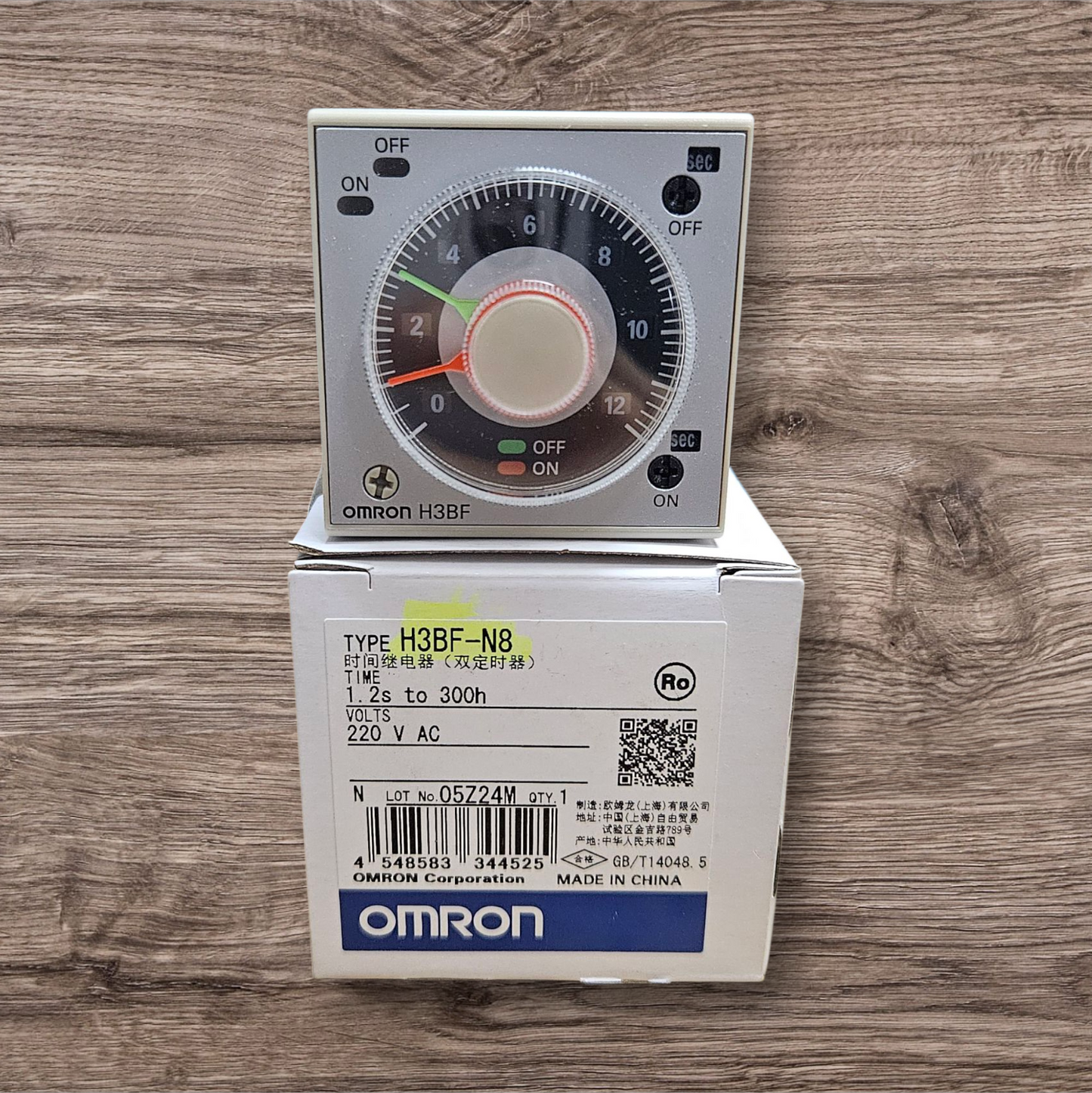 Omron Twin Timer, H3BF-N8, 220VAC