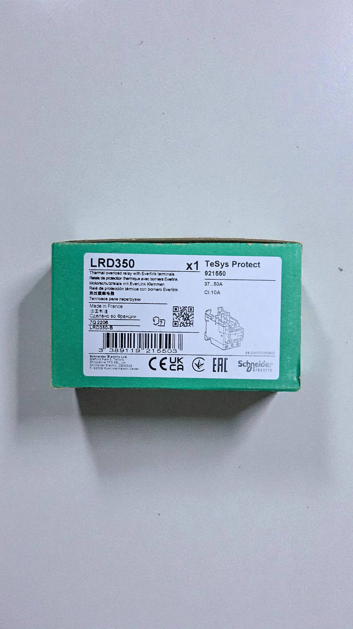 Schneider Overload Relay LRD350, 37-50A