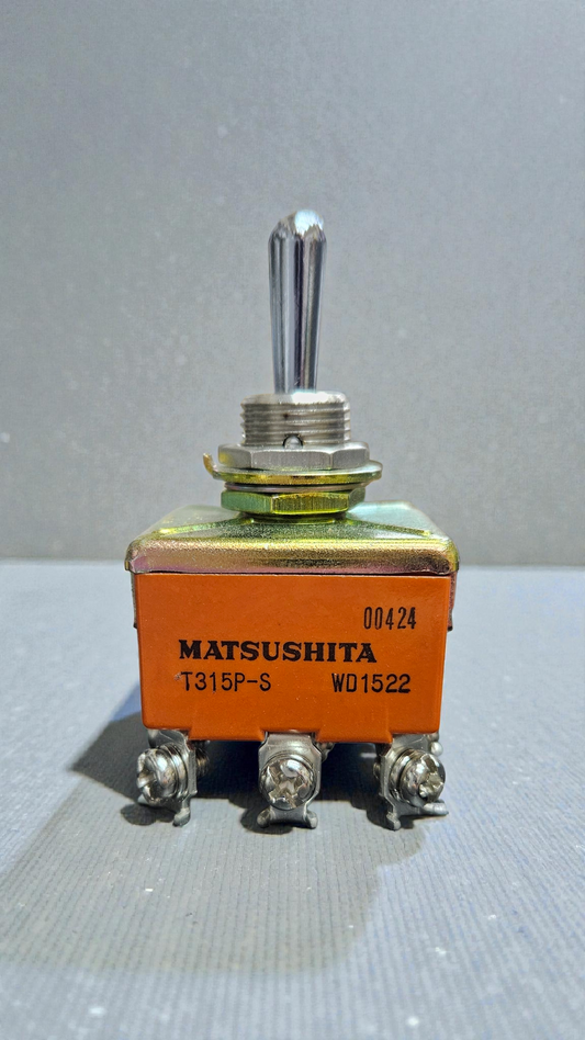 Matsushita Toggle Switch T315P-S, On/Off/On, 15A 250VAC