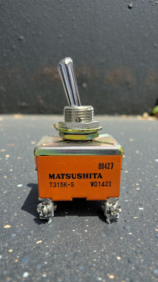 Matsushita Toggle Switch T315K-S, On/Off 15A 250VAC