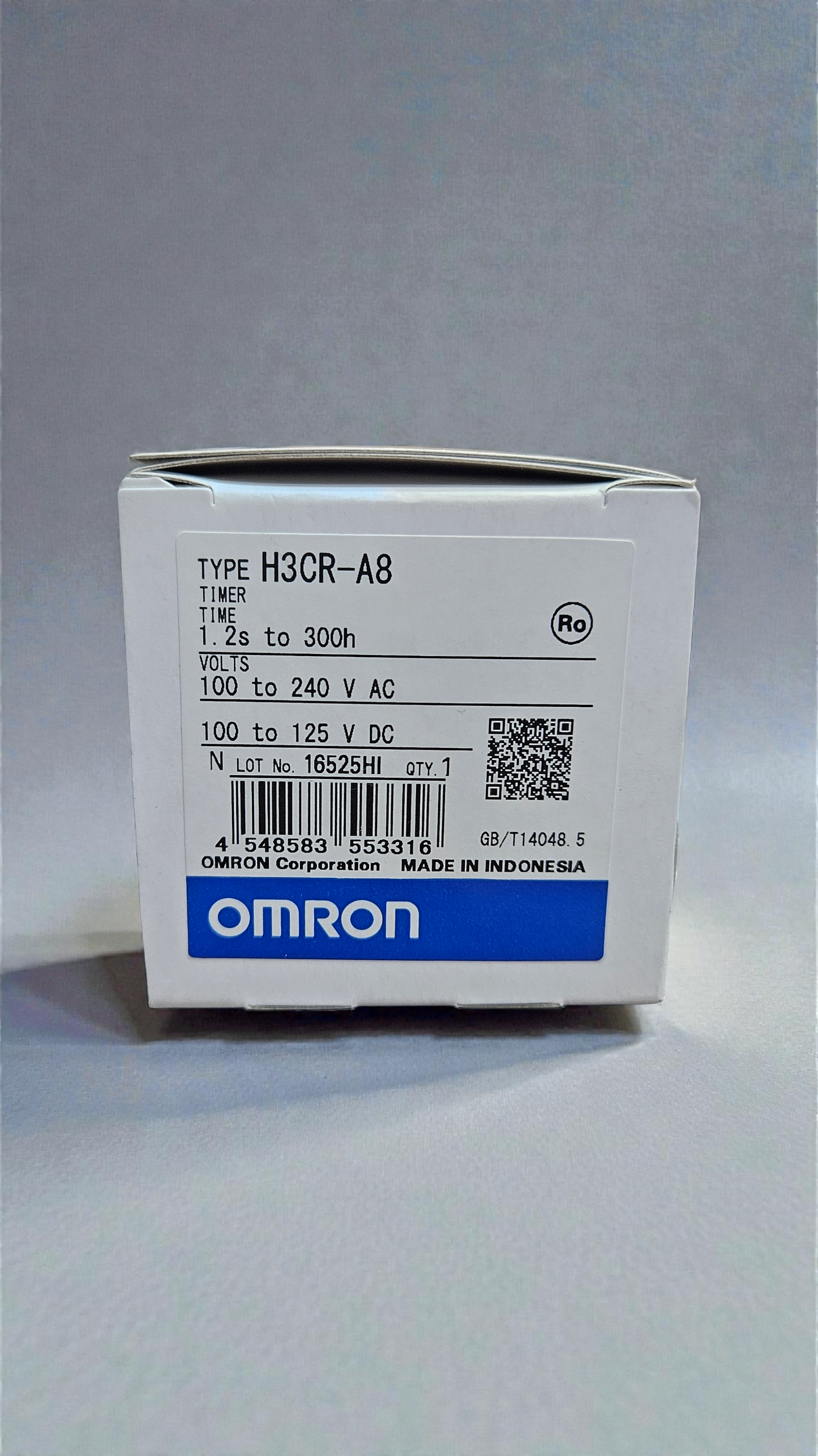 Omron Timer H3CR-A8, 100-240VAC/100-125VDC