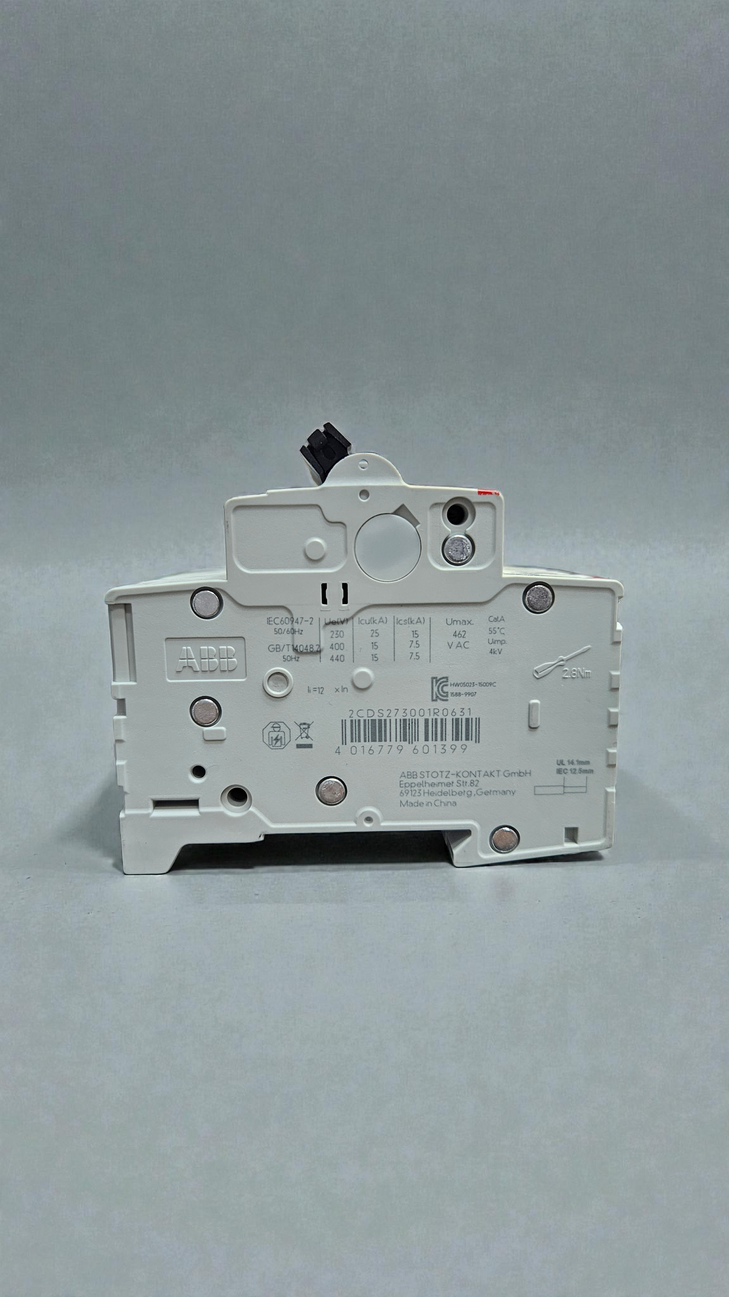 ABB S203M-D63, 3 Pole, 63A, 10kA