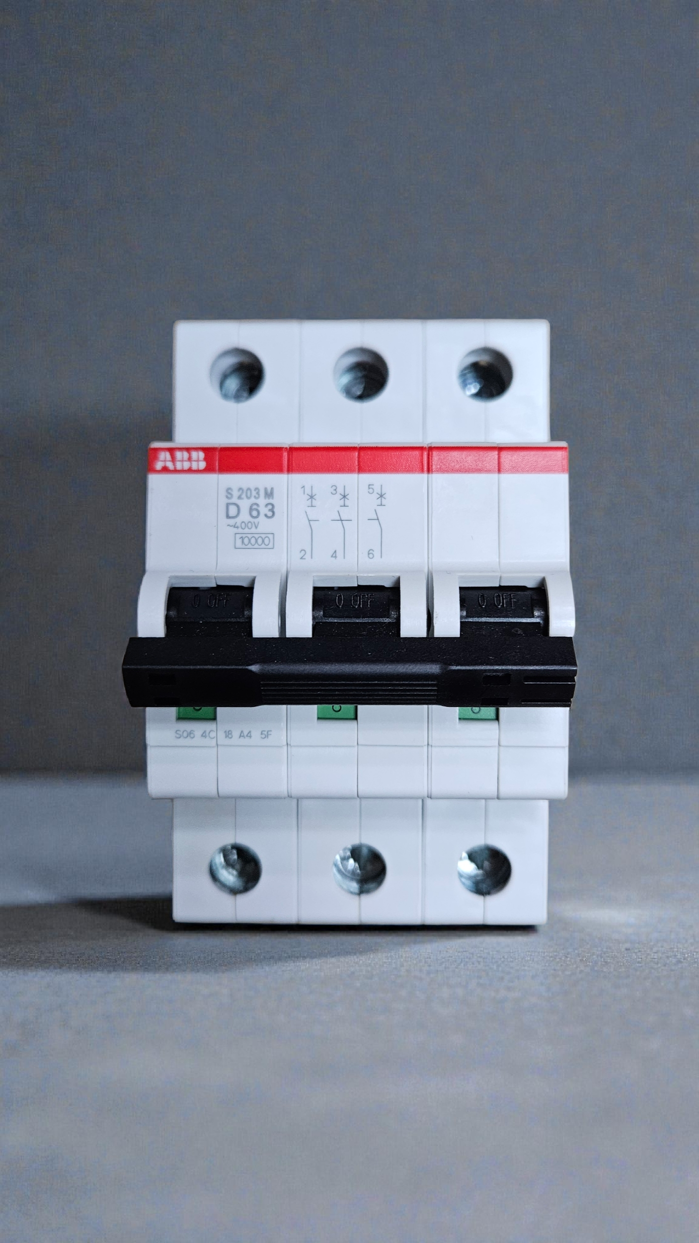 ABB S203M-D63, 3 Pole, 63A, 10kA