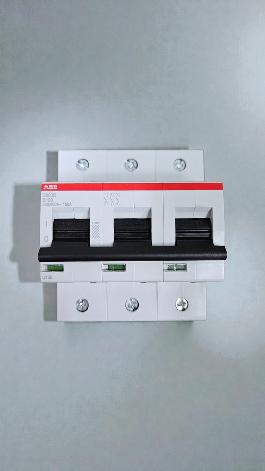 ABB S803B-B100, 3 Pole, 100A, 16kA
