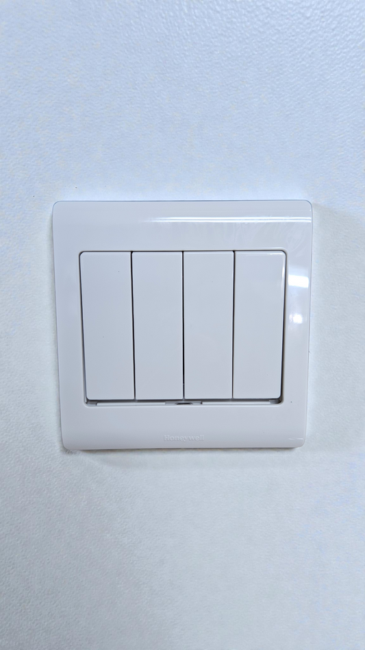 Honeywell R4784W1WHI 16AX 4G 1W Wide Rocker Switch