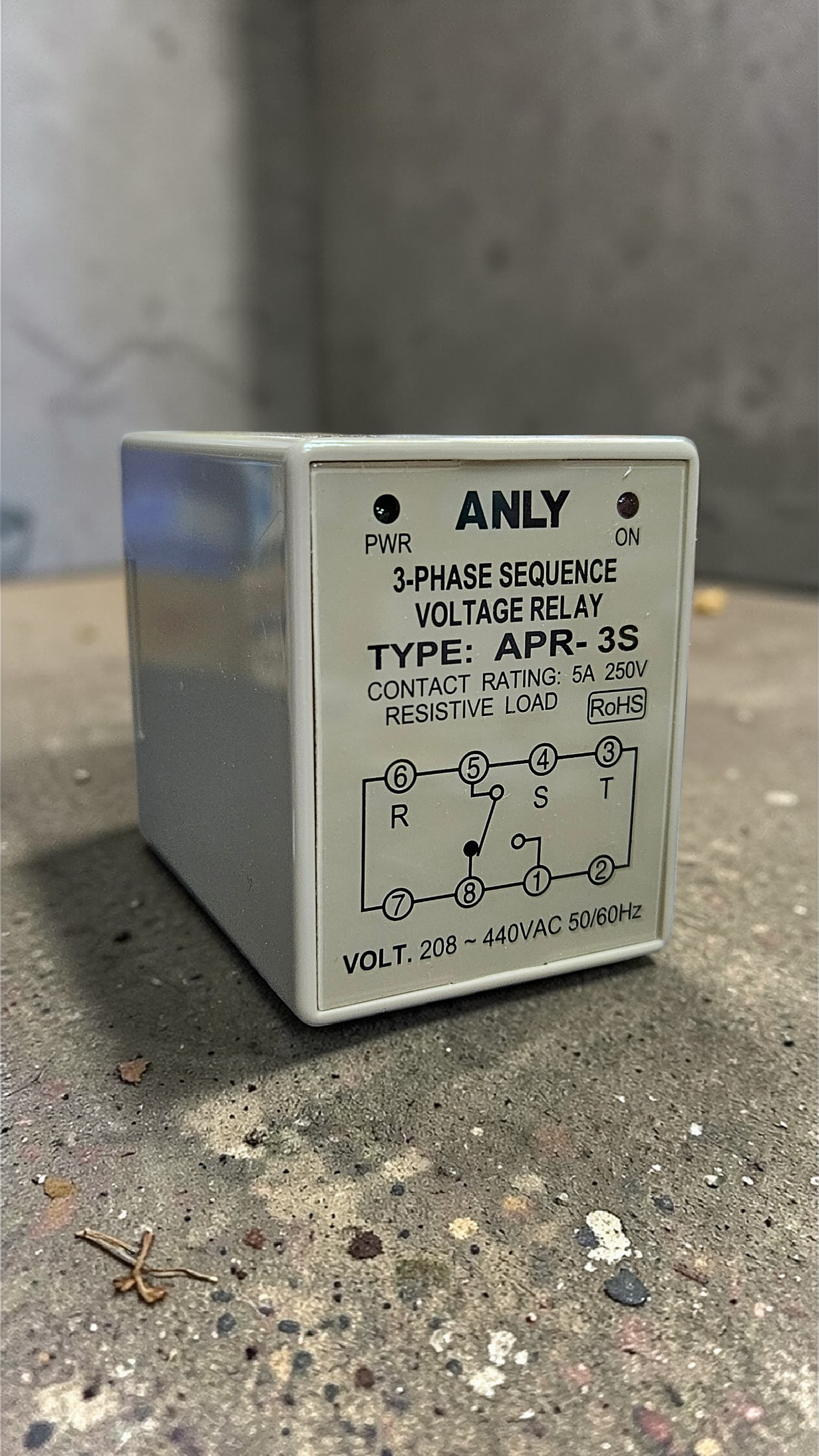 ANLY 3 Phase Sequence Voltage Relay APR-3S, 208~440V