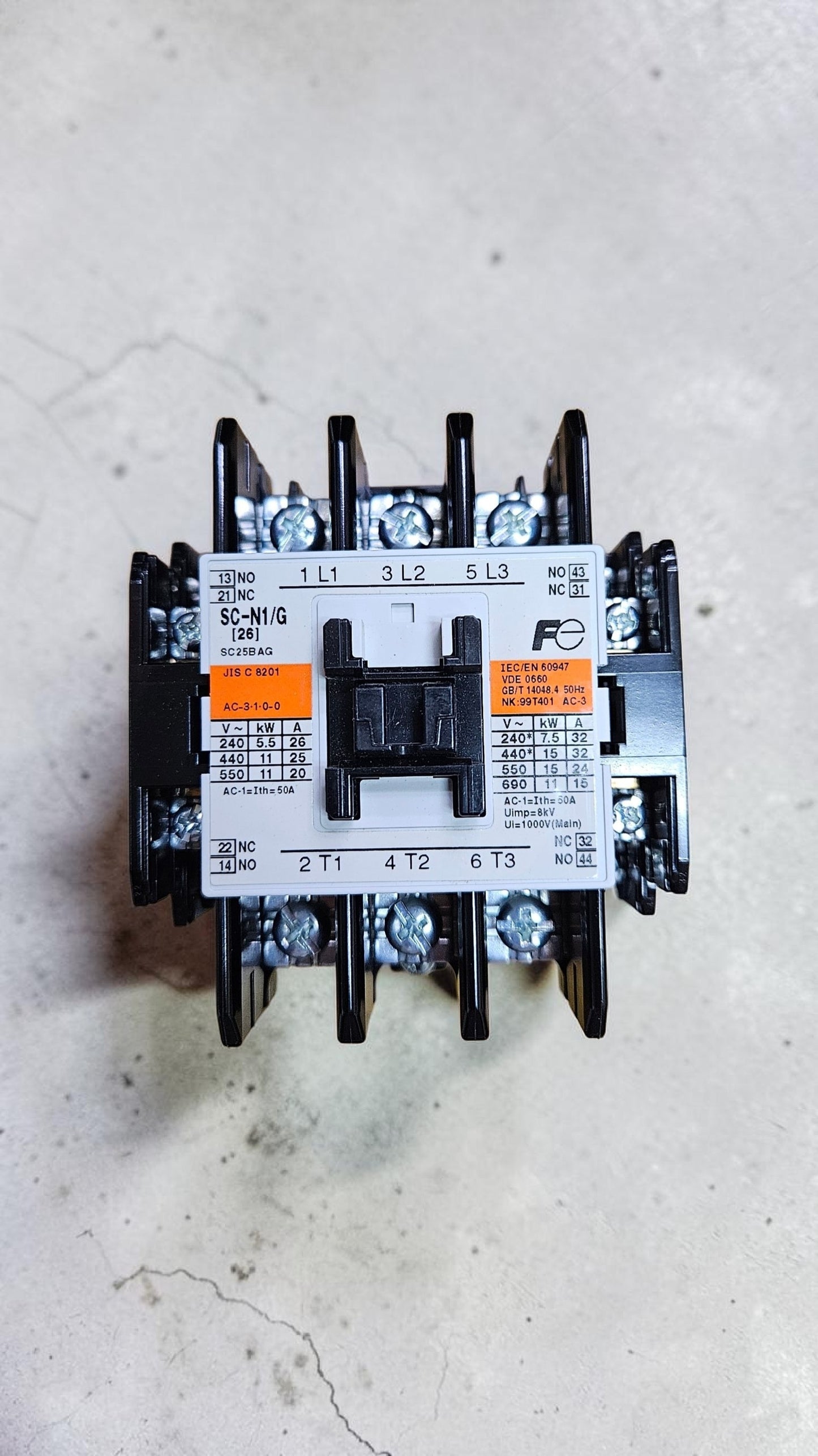 Fuji Magnetic Contactor, SC-N1/G (26) 110VDC
