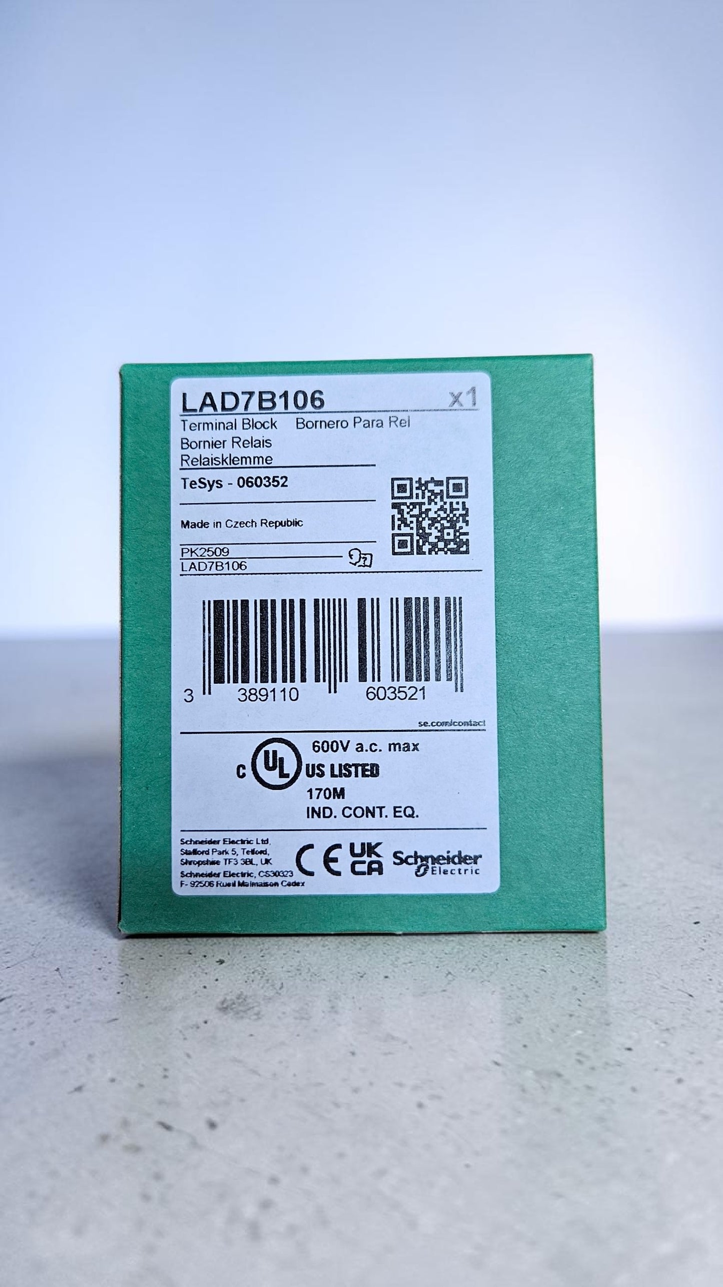 Schneider Terminal Block LAD7B106
