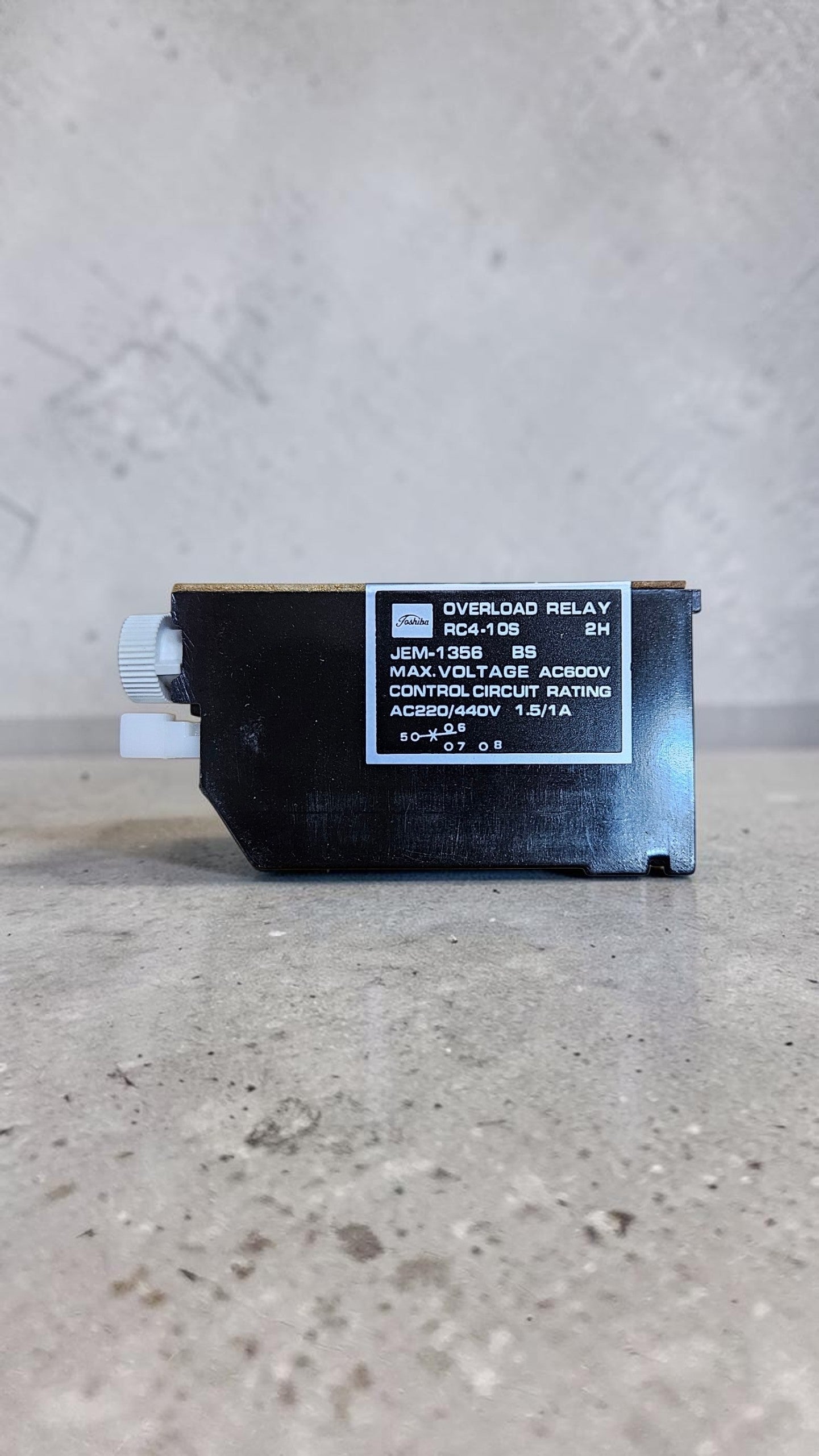 Toshiba Overload Relay, RC4-10S, 0.24-0.36A
