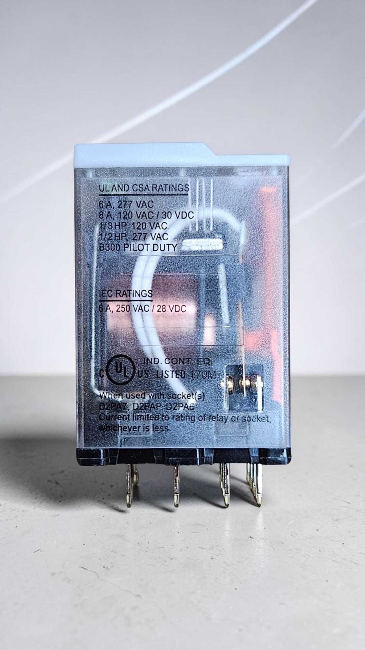 Eaton Relay D2RF4B, 4 Pole, 240VAC