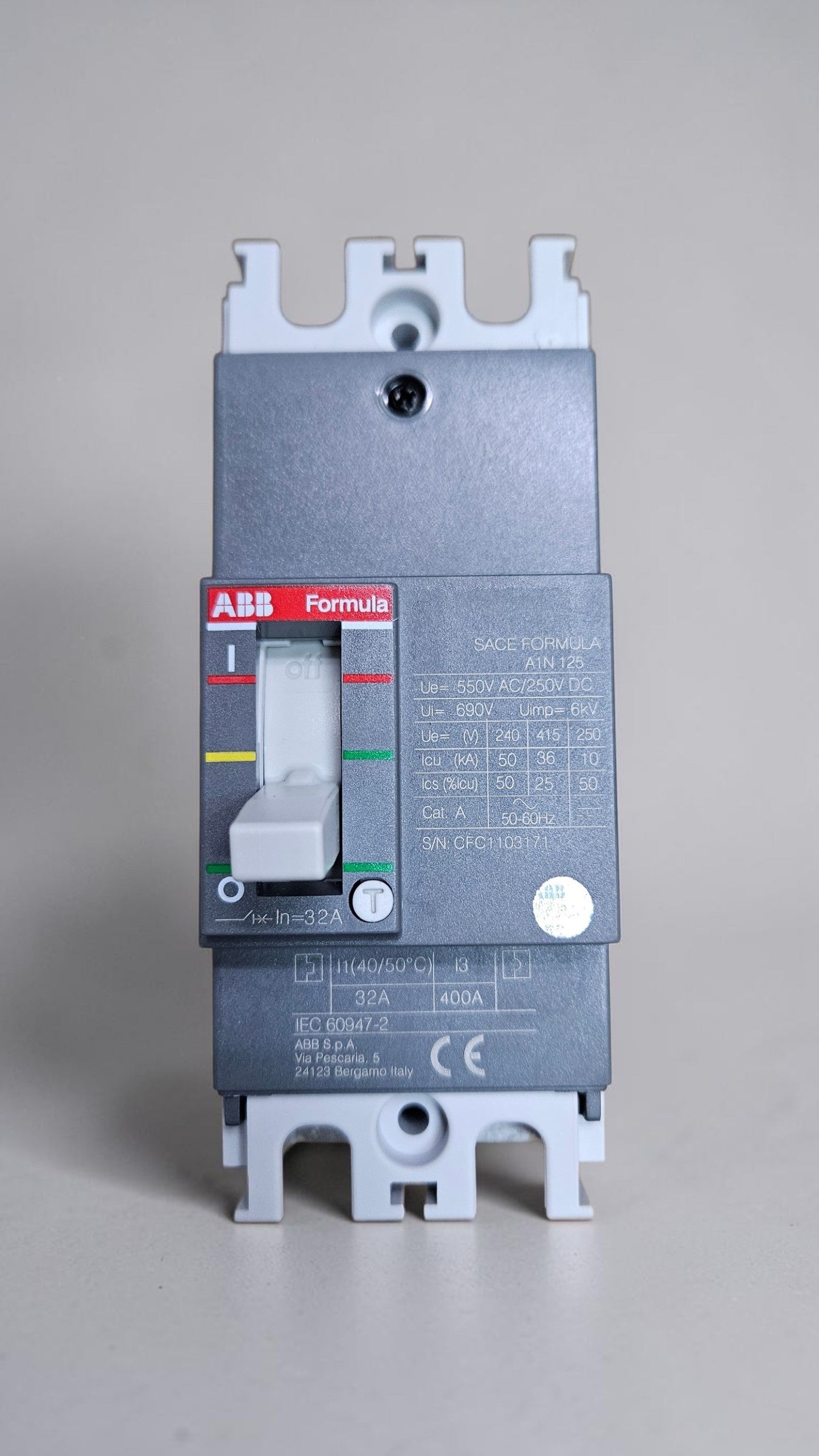 ABB MCCB A1N125 TMF32-400 2 Pole 32A