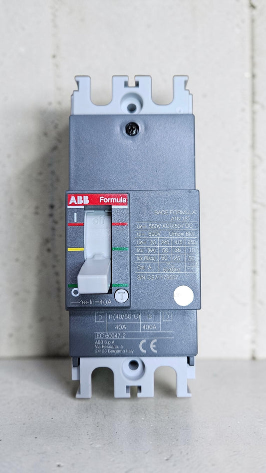 ABB MCCB A1N125 2 Pole 40A