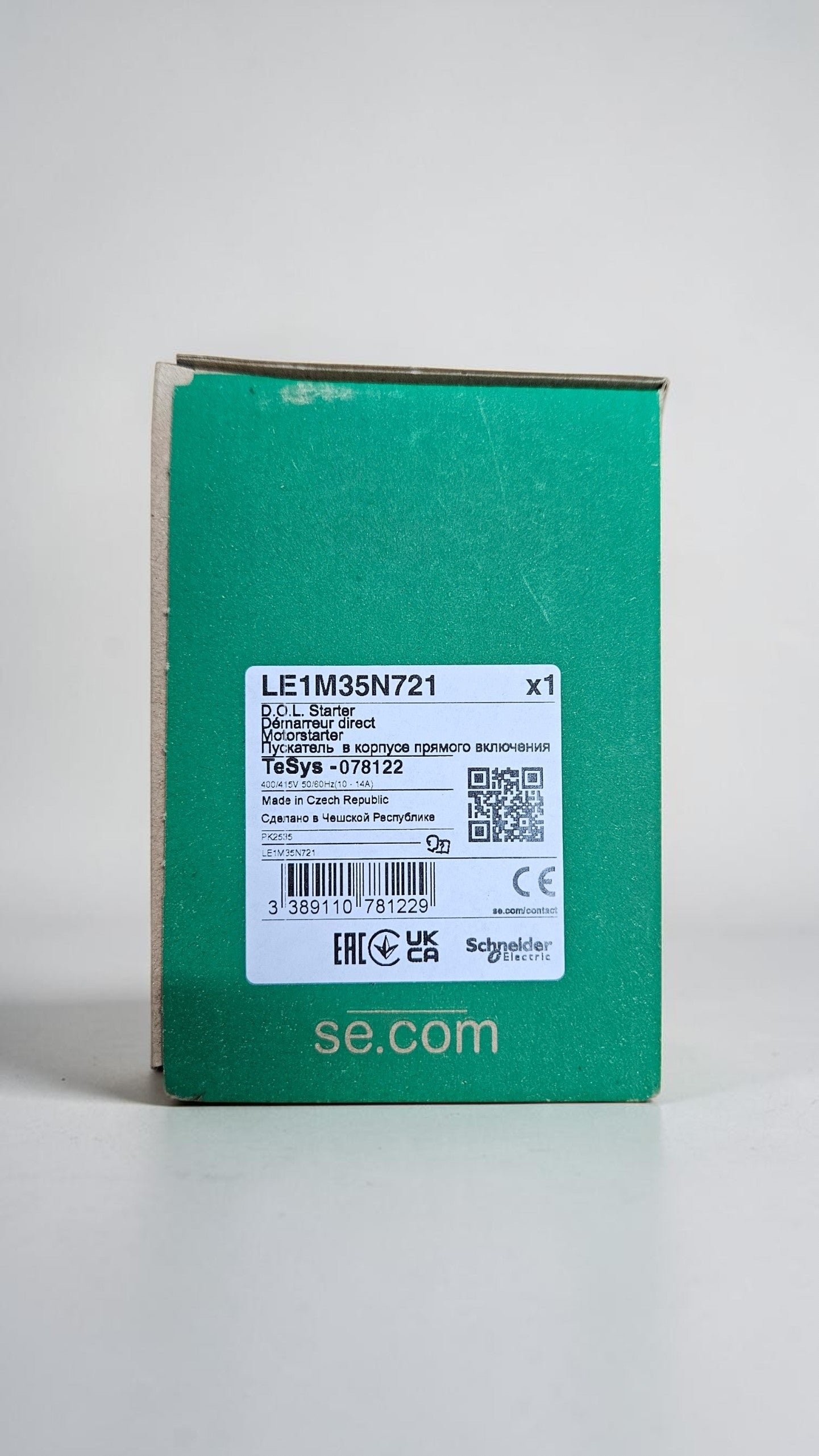 Schneider DOL Starter, LE1M35N721, 415V, 10-14A