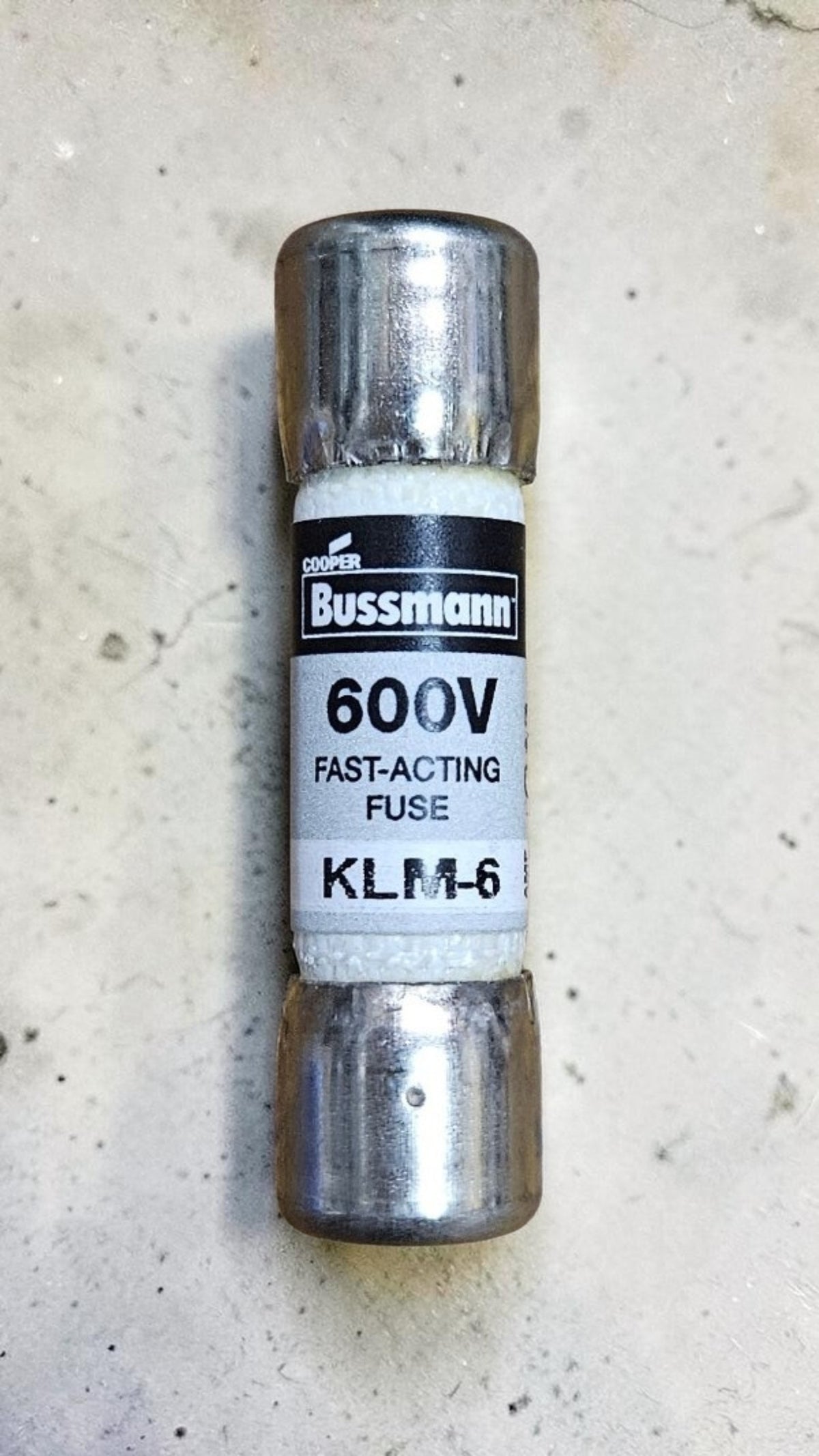Bussmann KLM-6, 6A, 600VAC/DC, Fast Acting Fuse