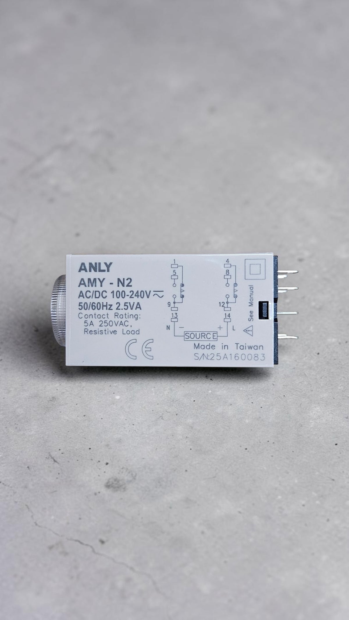 Anly Multi-Range Analogue Timer, AMY-2, 100-240VAC/DC